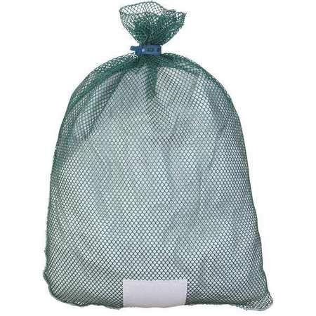 **Eco-Friendly Laundry Bag with Rubber Closure - Pack of 12, Green | Perfect for Travel, Gym & Dorm Organization**