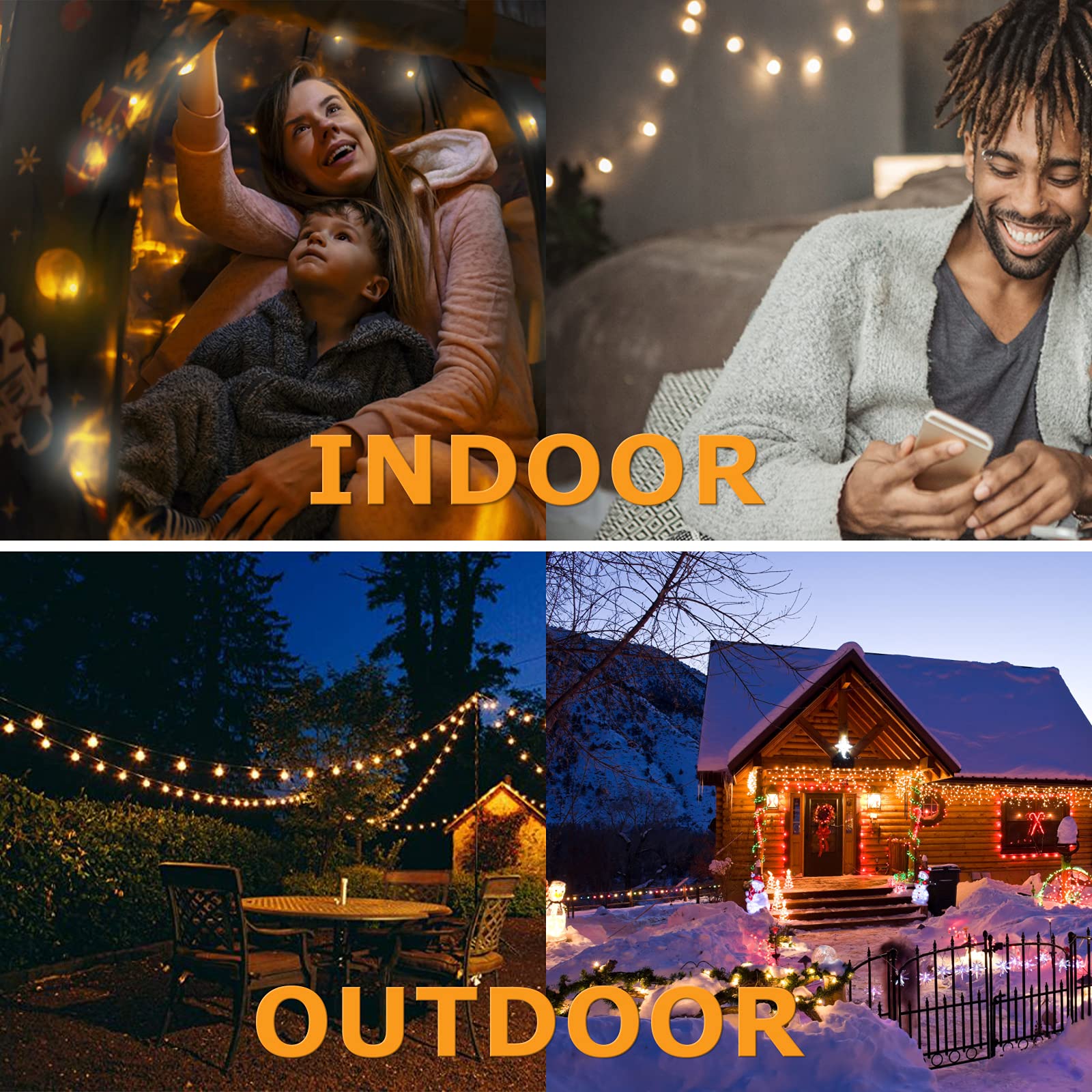Solar Powered Gazebo String Lights - 23Ft Waterproof Outdoor Solar Lights with 8 Lighting Modes for Patio, Yard, Porch & Christmas Decor | Perfect for Garden Parties, Backyard Weddings & Holiday Lighting