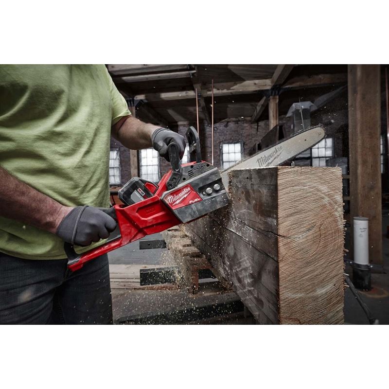 M18 FUEL 18V Brushless Cordless 16-Inch Chainsaw (Tool Only) - Powerful Lithium-Ion Battery Chainsaw for Wood Cutting, Tree Trimming & Outdoor Landscaping