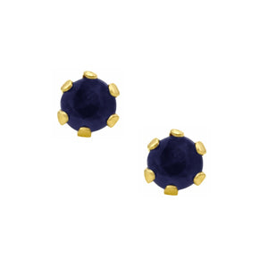 Hypoallergenic Nickel-Free Genuine Sapphire Stud Earrings for Women - Perfect for Everyday Wear, Weddings & Special Occasions