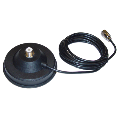 BlackBox Mobile Radio Magnetic Base for UHF/VHF Car Antenna - Secure Mounting for Truck, SUV & Emergency Vehicles