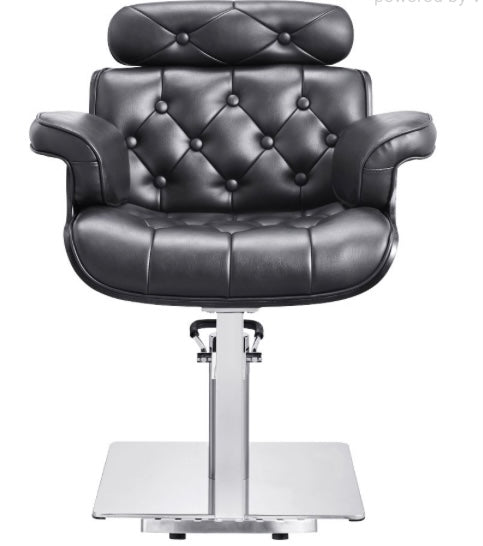 Professional Empress Styling Salon Chair for Hairdressers & Barbers - Hydraulic Adjustable Beauty Salon Furniture for Hair Cutting, Washing & Styling