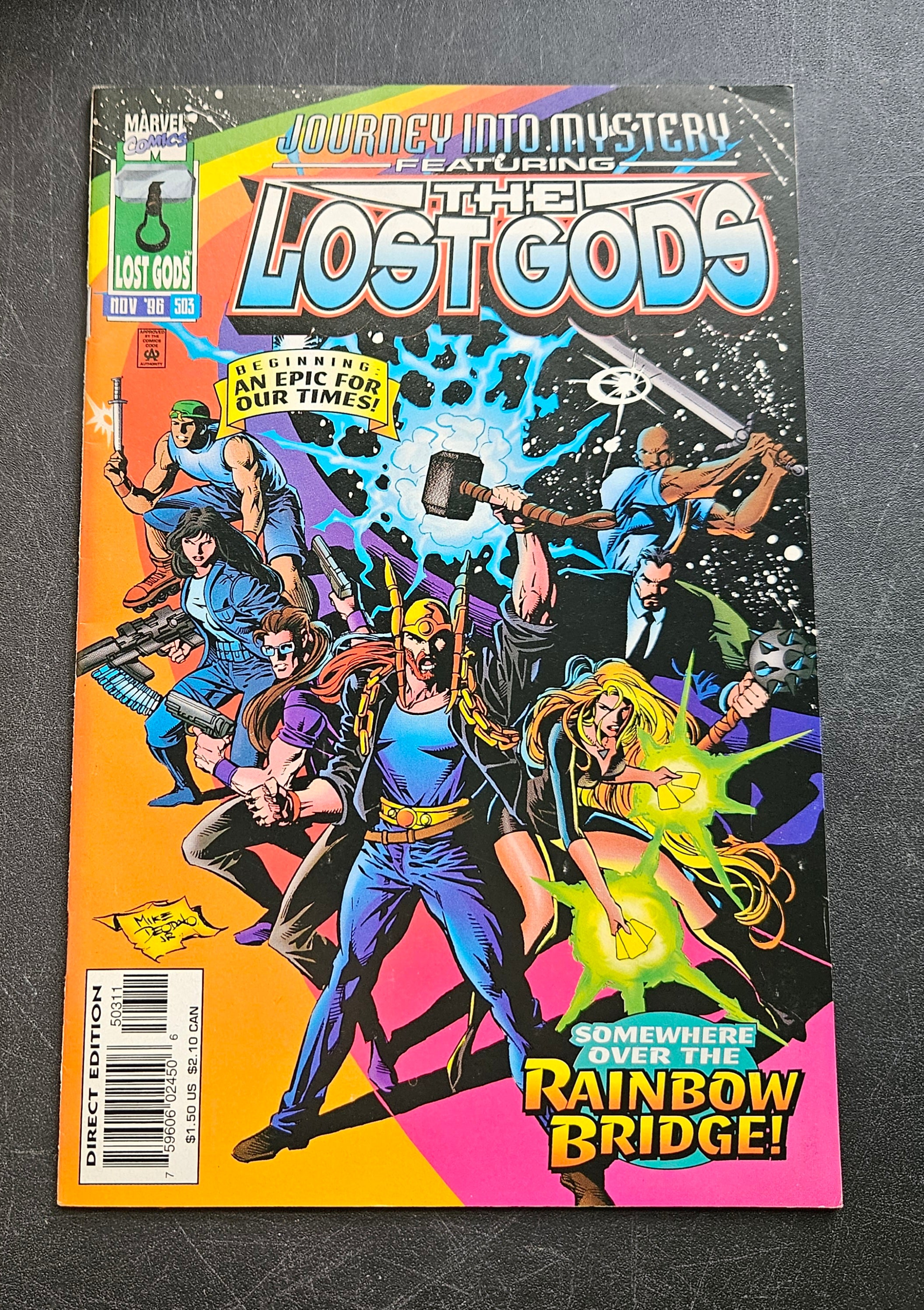 Journey Into Mystery Vol 1 #503 - The Lost Gods: A Gathering of Heroes | Marvel Comic Book Nov 1996 | Collectible Superhero Graphic Novel for Fans & Investors