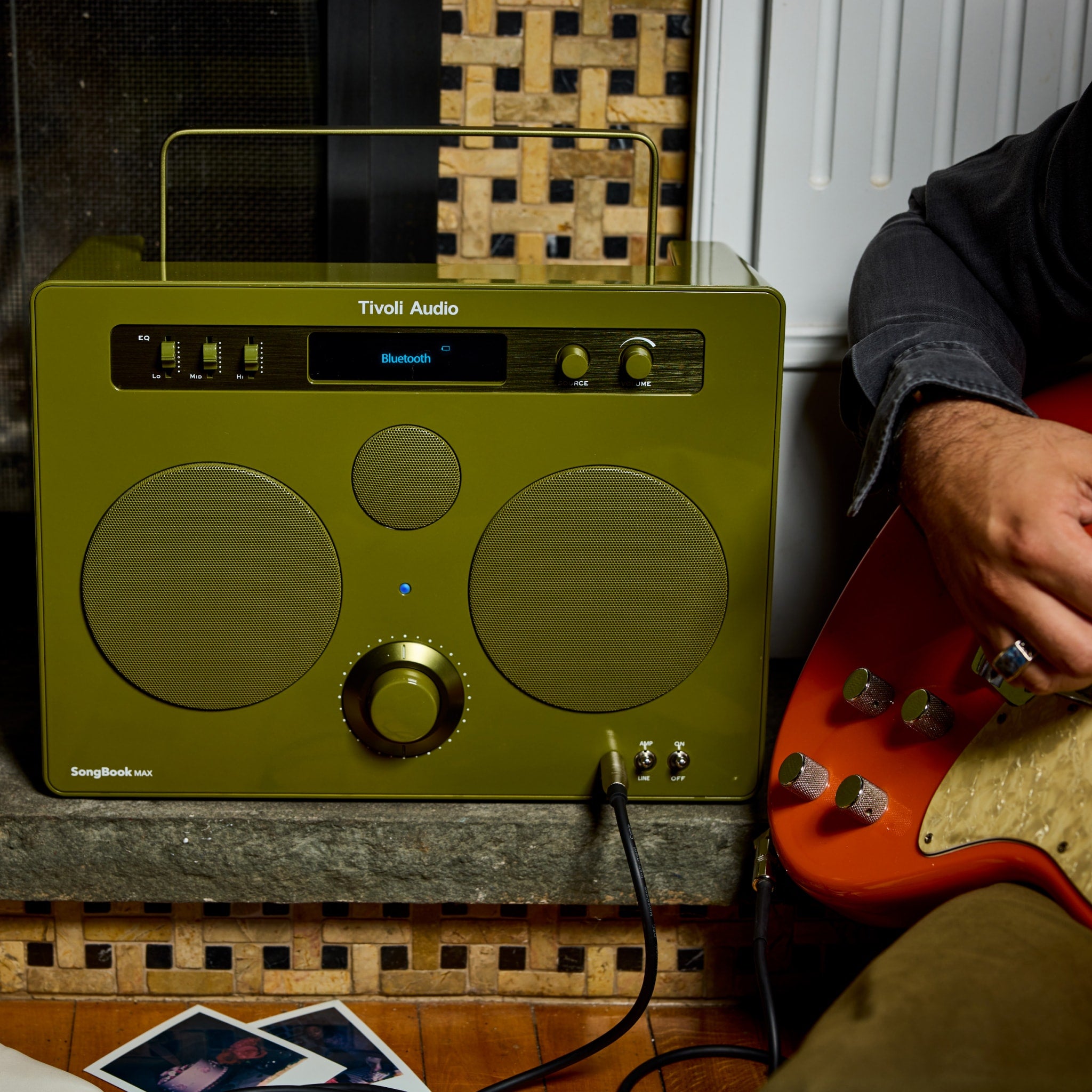 TIVOLI AUDIO Songbook Premium Wireless Bluetooth Speaker - High-Quality Sound, Portable, Green - Perfect for Home, Office, and Outdoor Use