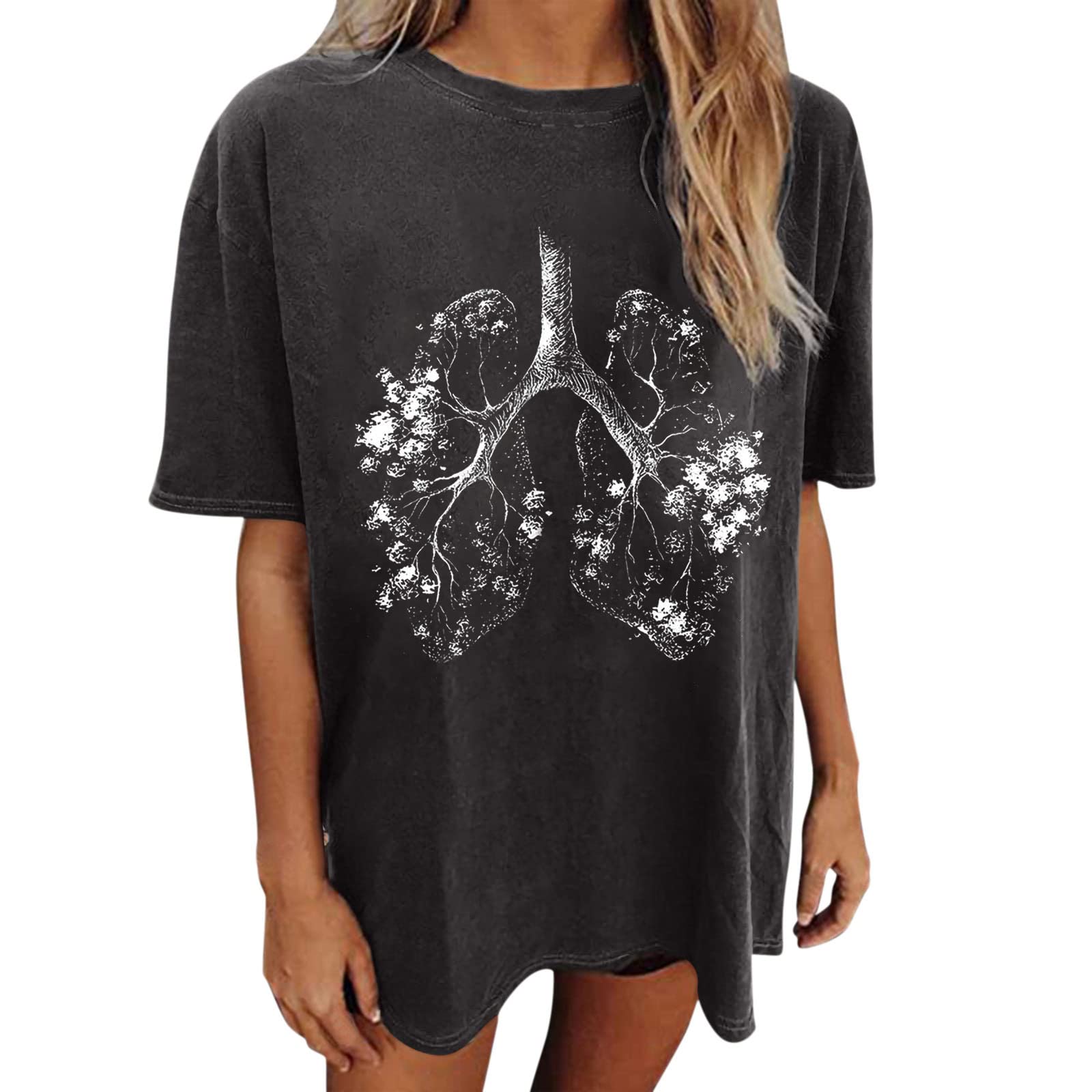 Women's Oversized T-Shirt | Half Sleeve Summer Top | Car Letter Graphic Boyfriend Tee | Casual Streetwear & Loungewear for Everyday Wear