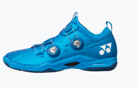 Yonex Power Cushion INFINITY 2 Badminton Shoes for Men & Women - Lightweight Cushioned Court Shoes with Non-Slip Sole - Metallic Blue | Perfect for Indoor Sports, Badminton, Squash & Volleyball