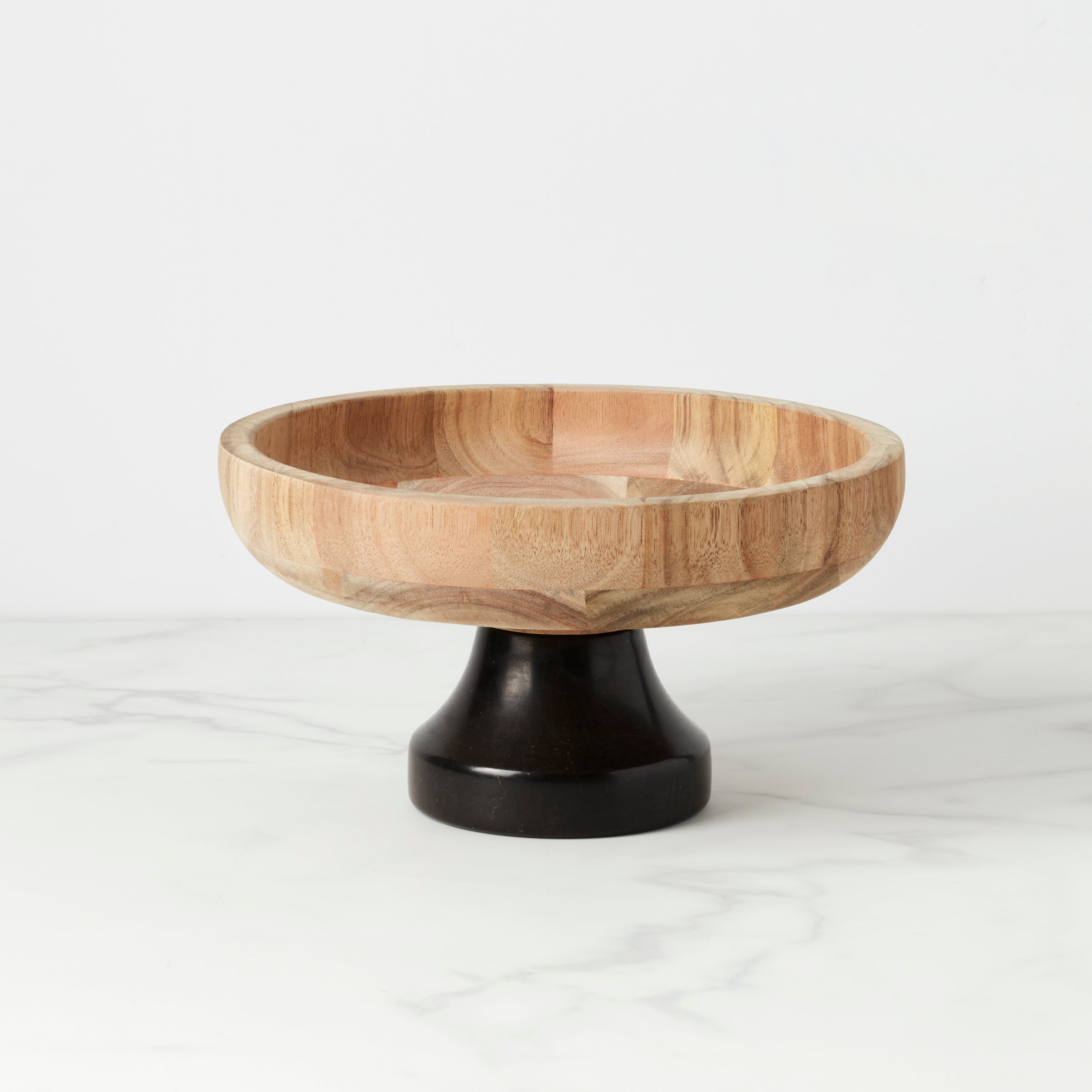 LX Collective Footed Serving Bowl - Elegant Glass Fruit Salad Dessert Bowl for Entertaining, Parties & Home Decor - Perfect for Holidays, Weddings & Dinner Parties