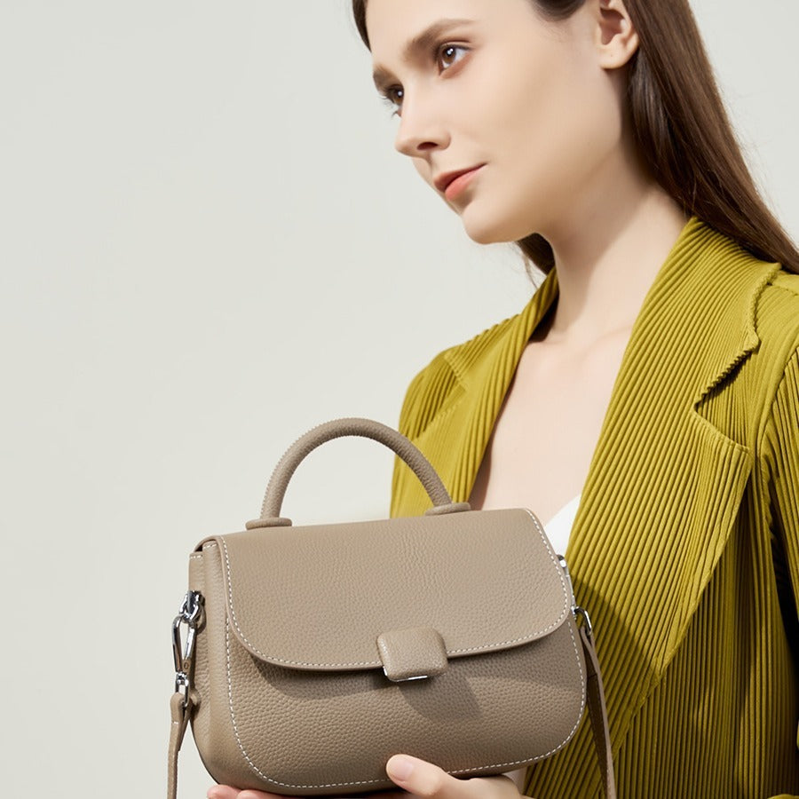 Genuine Leather Tote Bag for Women - Stylish Crossbody Handbag for Work, Travel & Everyday Use