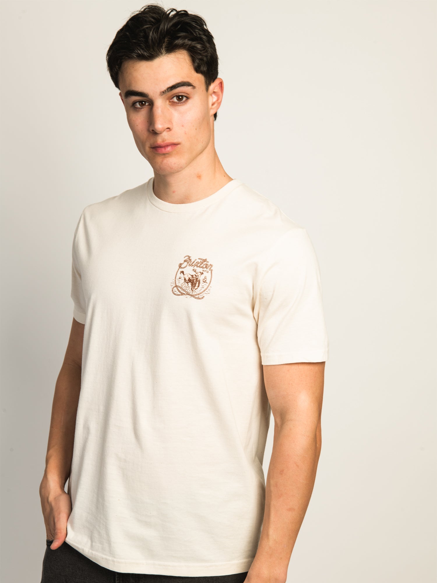 Brixton Omaha T-Shirt for Men - Comfortable Cotton Tee for Casual Wear, Street Style & Everyday Outfits