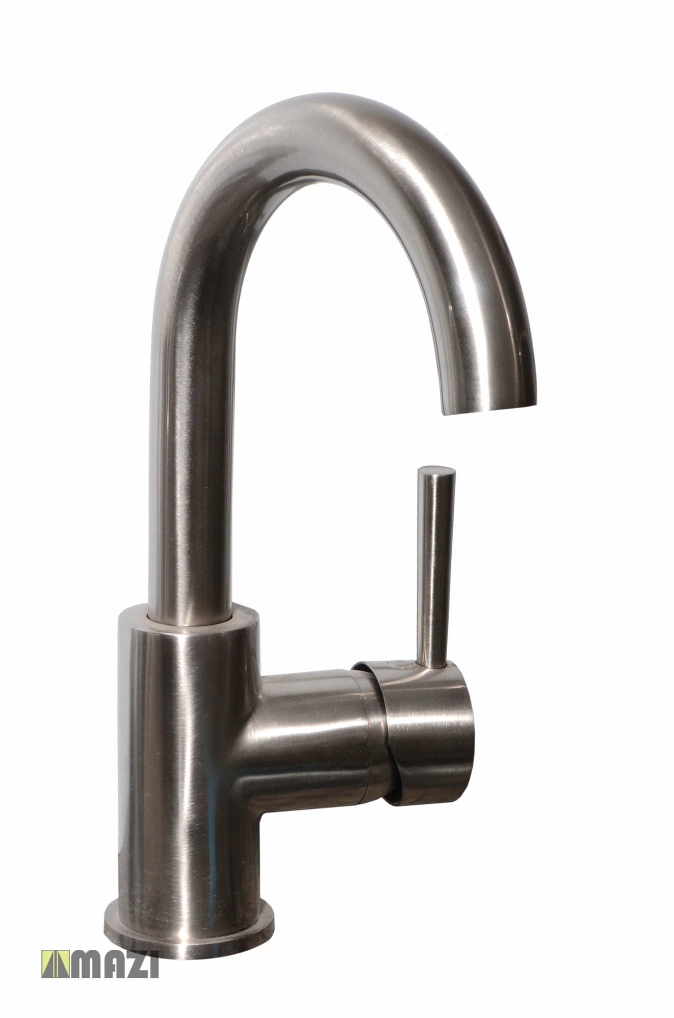 Brushed Nickel Bathroom Vessel Faucet - Modern Waterfall Spout Design for Vanity Sinks, Perfect for Home & Hotel Bathroom Renovations