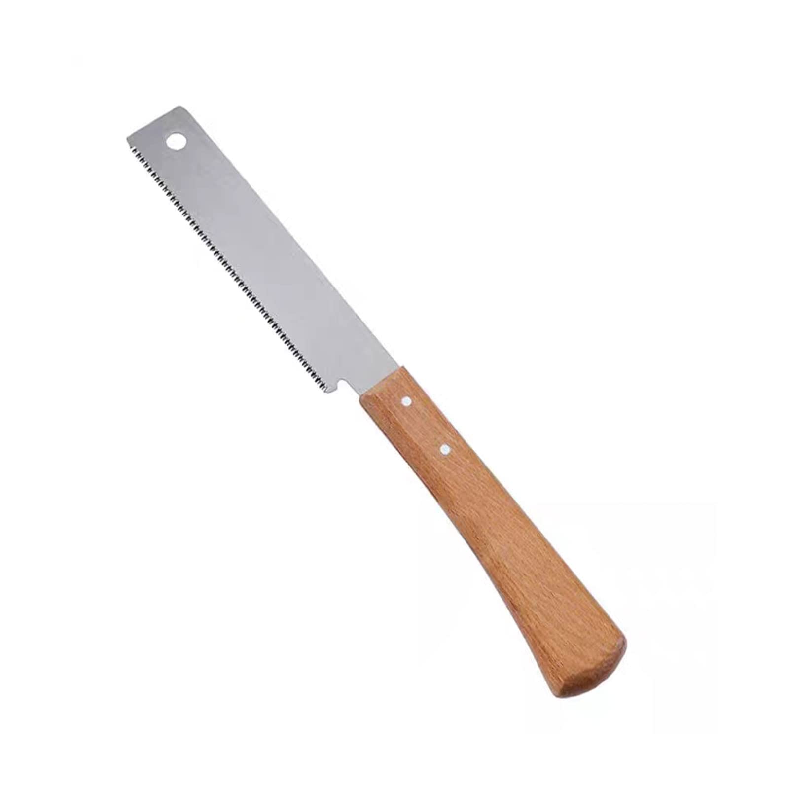 12 Inch Small Hand Saw - Flush Cut Trim Saw with Single Sided Teeth & Wooden Handle for Woodworking, DIY Projects, Home Decoration and Household Use - Perfect for Precise Cutting, Trimming and Crafting
