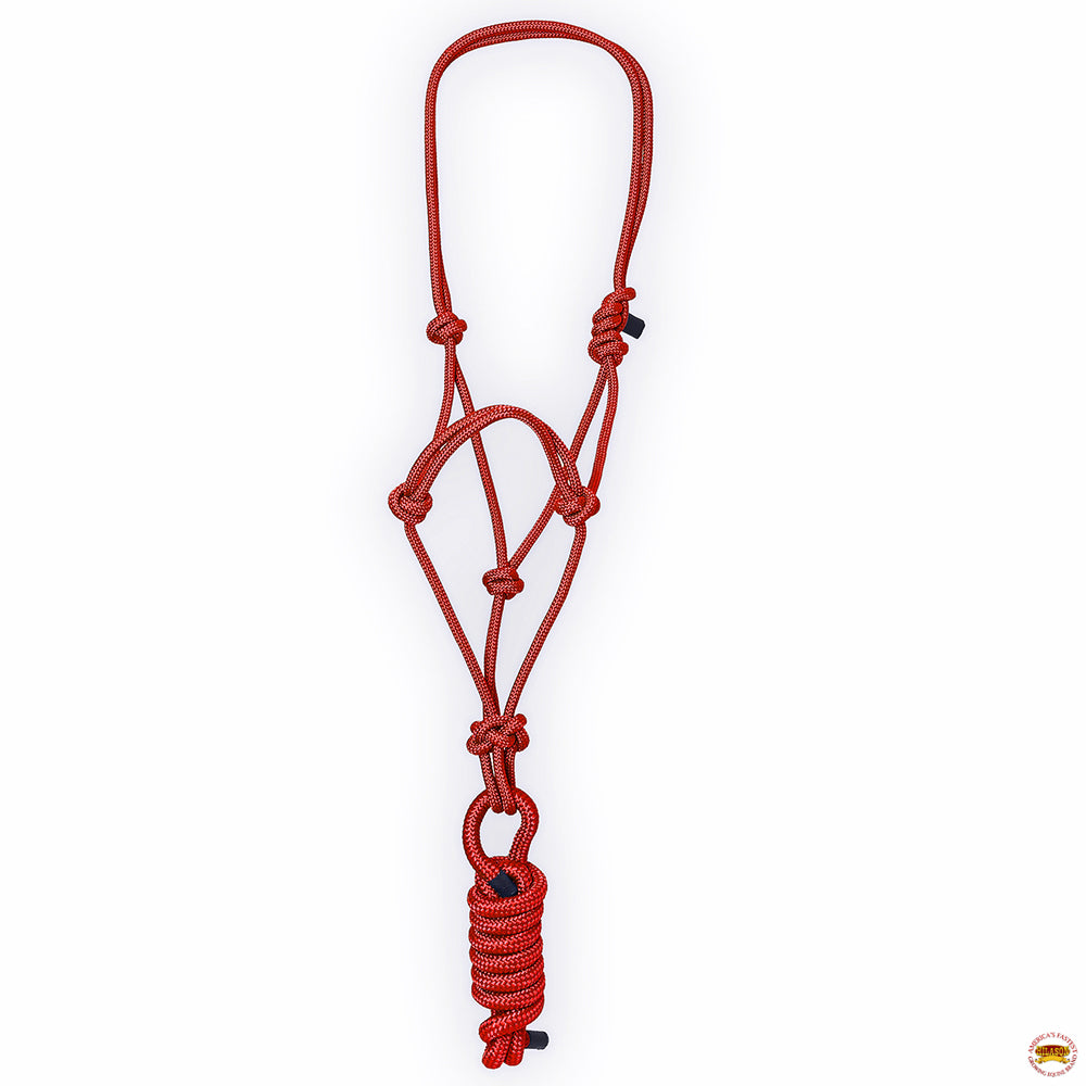 8 Ft Hilason Western Nylon Heavy Duty Horse Lead Rope Halter - Durable Multi-Colored Bridle for Training, Trail Riding & Ranch Work