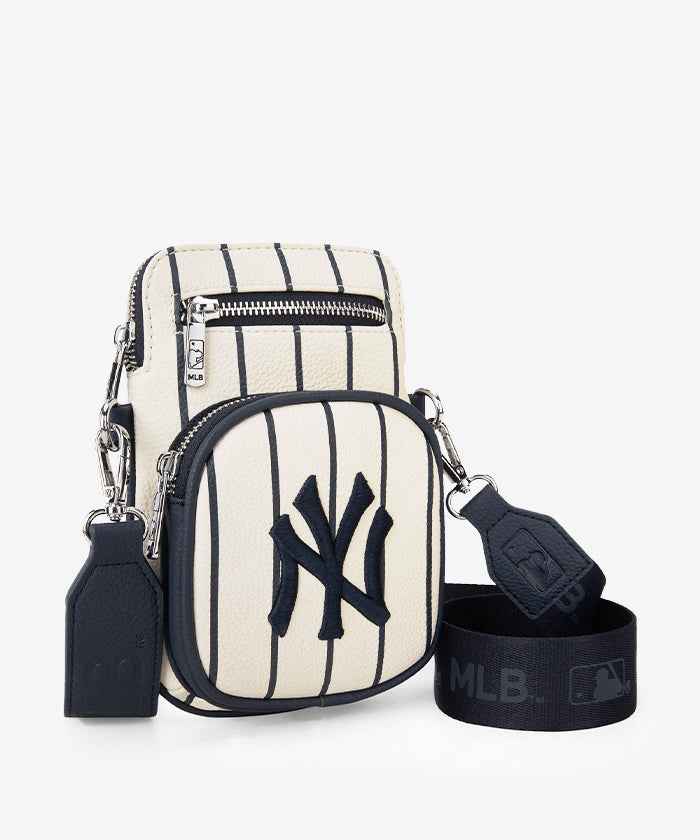 MLB New York Yankees Mini Crossbody Bag for Women - Stylish Yankees Logo Shoulder Purse - Perfect for Game Day, Travel & Casual Outings