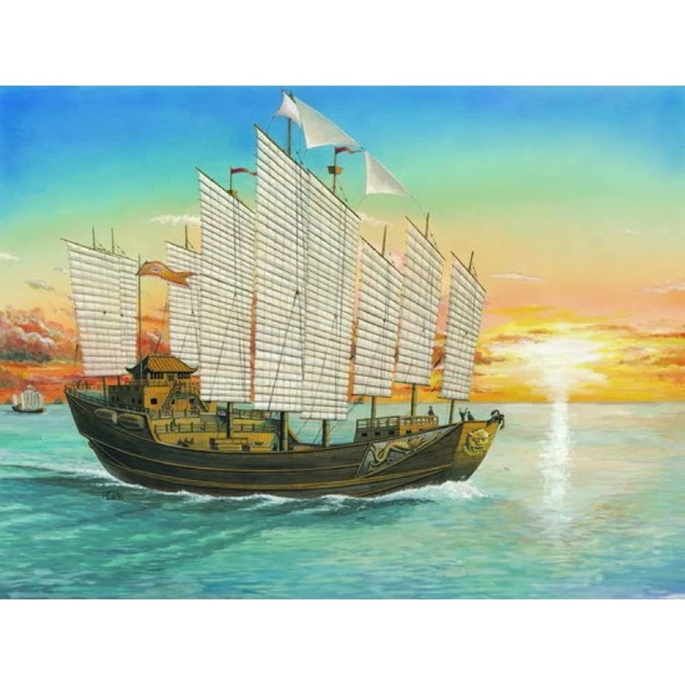Trumpeter 1/250 Scale Chinese Chengho Sailing Ship Model Kit - Perfect for Collectors, History Enthusiasts & DIY Hobbyists | Great for Home Decor, Office Display & Educational Projects