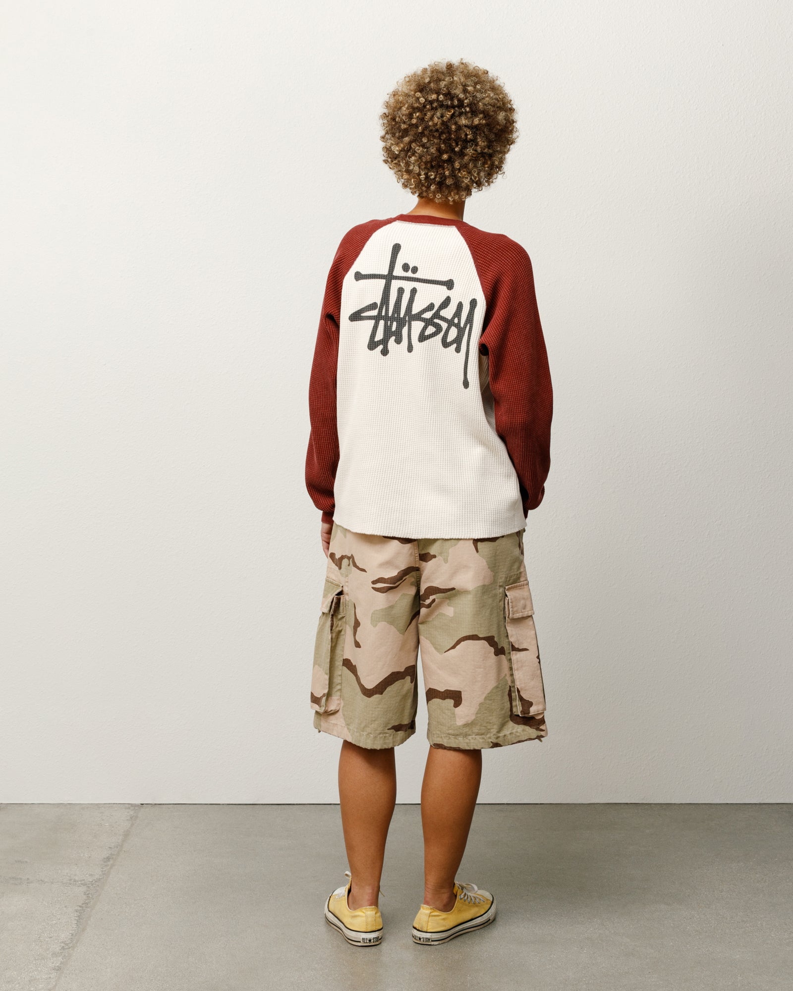 Stüssy Thermal 2-Tone Long Sleeve Shirt for Men | Streetwear Fashion | Perfect for Casual Wear & Layering in Cool Weather