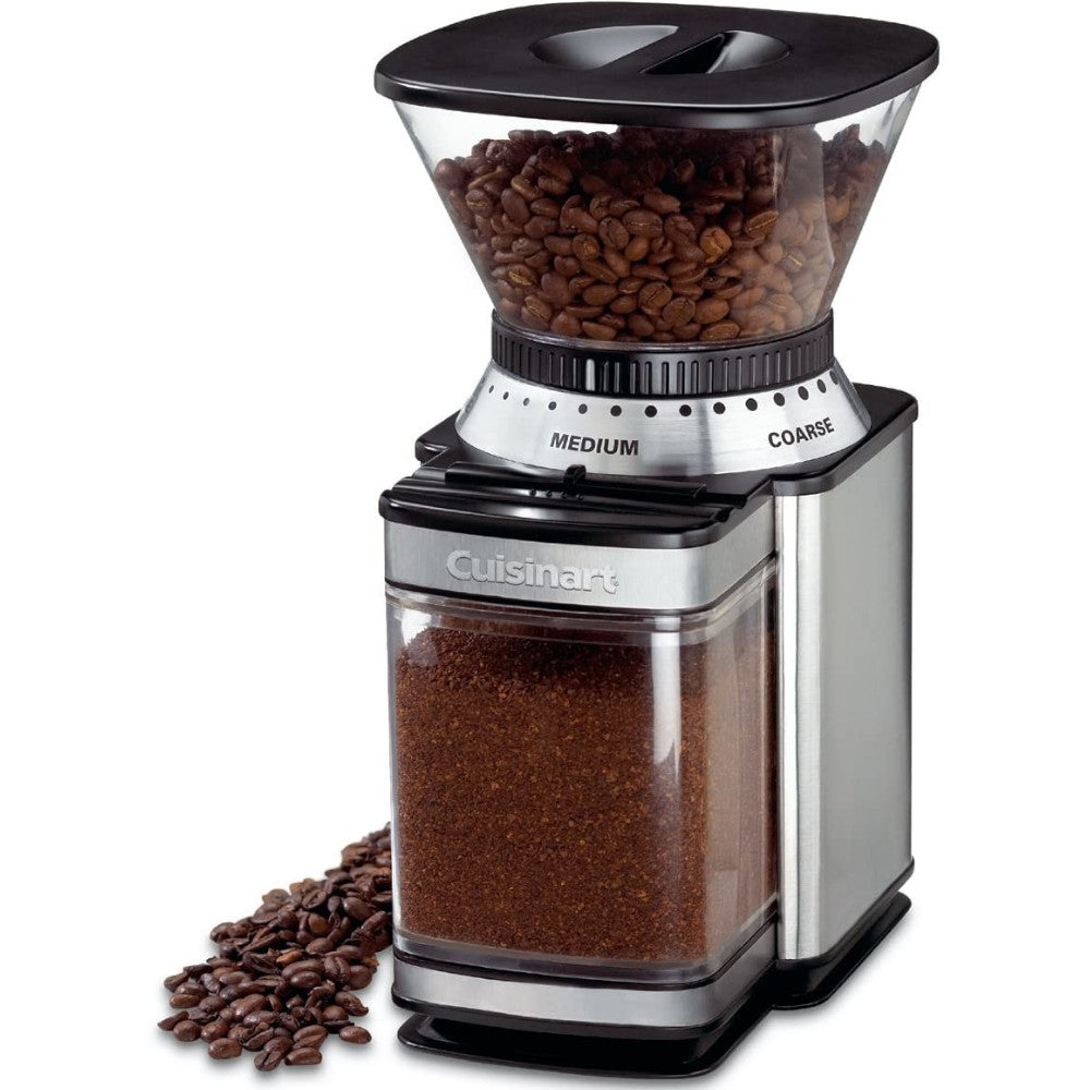 CUISINART Supreme Grind Automatic Burr Mill Coffee Grinder - DBM8C Stainless Steel for Espresso, French Press & Pour Over - Perfect for Home Baristas & Coffee Enthusiasts