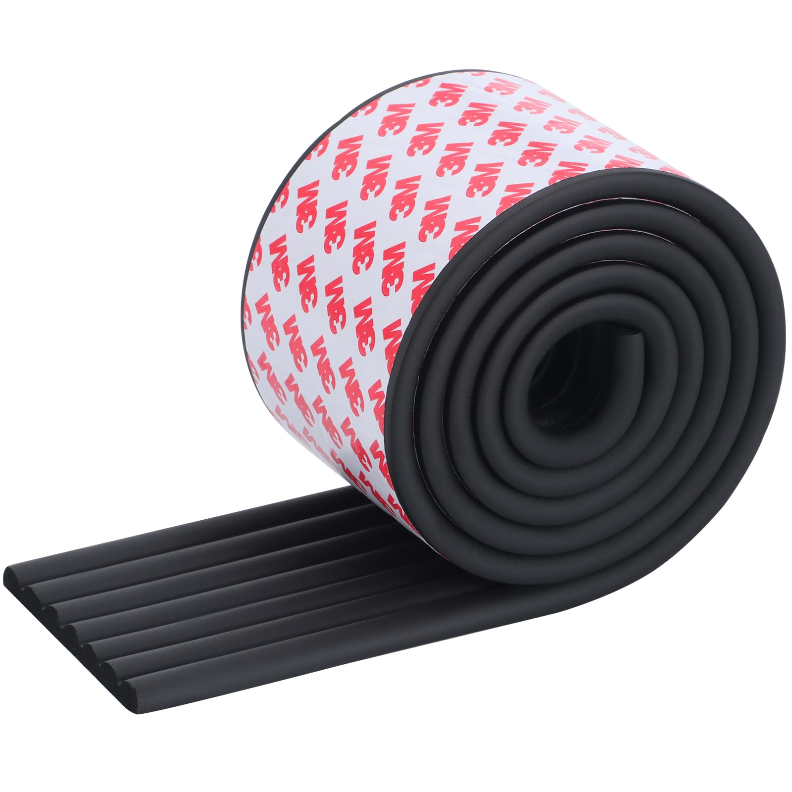 Baby Proofing Corner Protectors - Self-Adhesive Furniture Edge Guards for Tables, Desks & Fireplaces - Soft Widen Edge Bumper with Strong Adhesive (Black, 6.6ft) - Perfect for Childproofing Homes & Protecting Toddlers from Sharp Corners