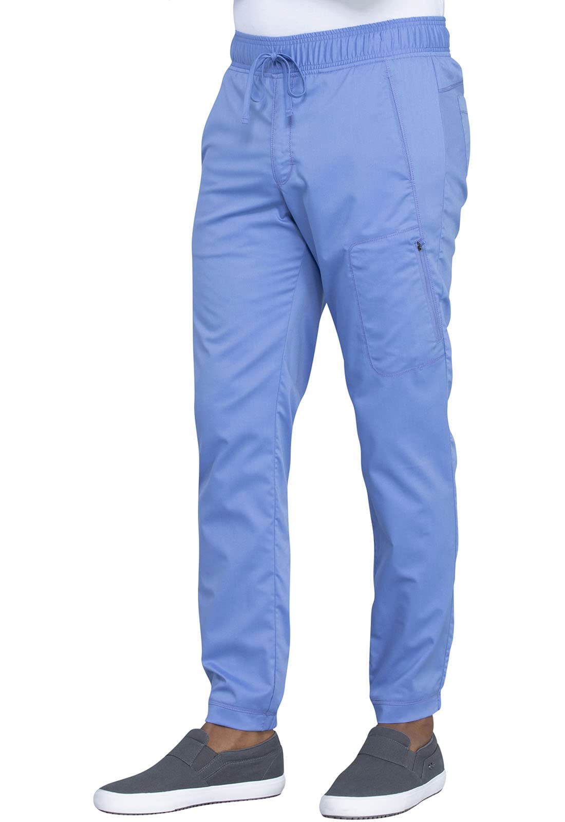 **Men's Cherokee Scrubs Pants - Natural Rise Jogger with Zip Cargo Pocket (WW012) | Comfortable & Durable Medical Workwear for Doctors, Nurses & Healthcare Professionals**