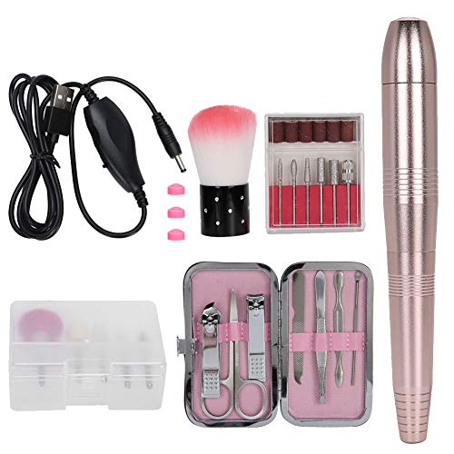 Professional High Power 19000RPM Electric Nail Drill - Portable Manicure Tool Kit for Nail Art, Acrylics & Gel Polish | Perfect for Home & Salon Use