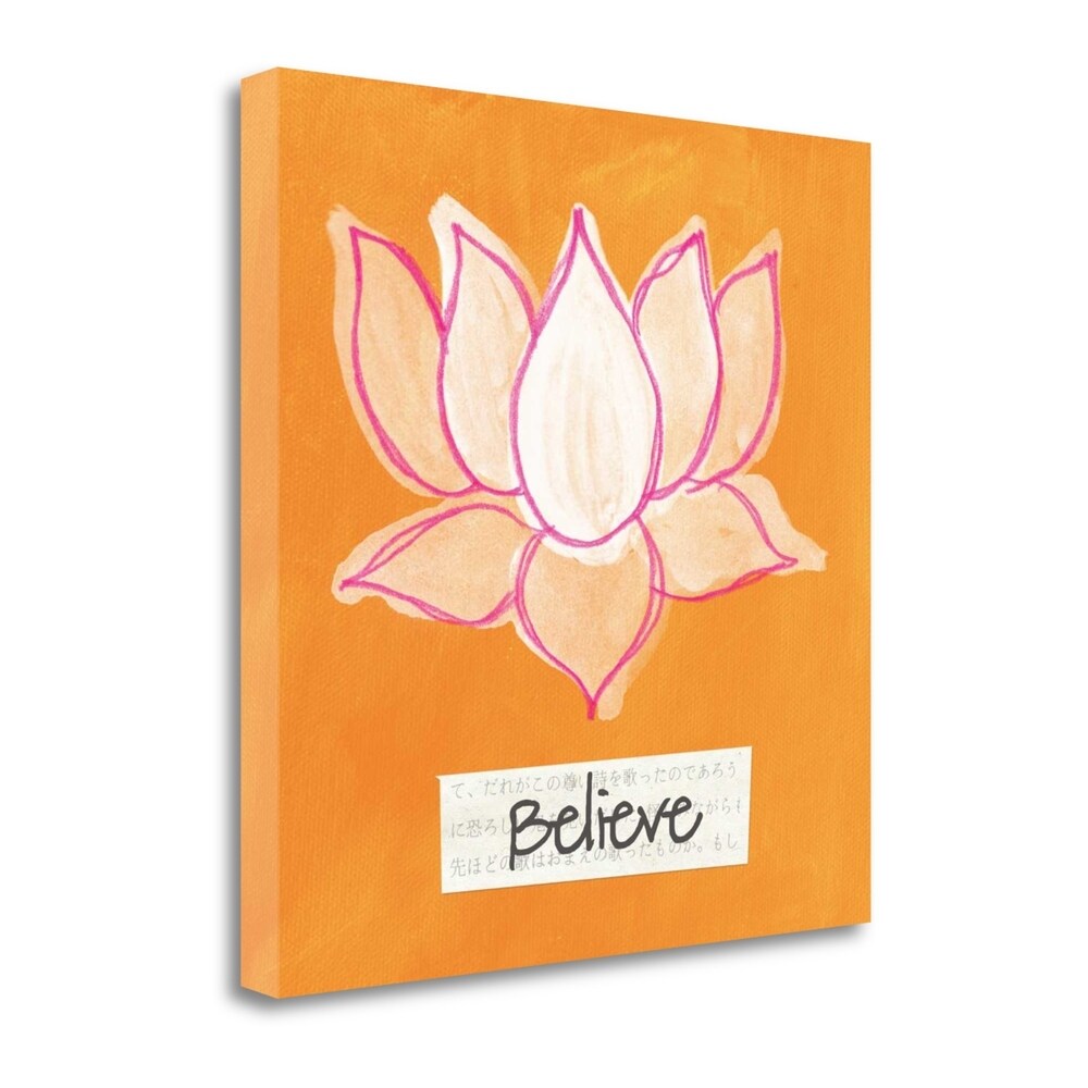 Believe By Linda Woods - Fine Art Giclee Print on Gallery Wrap Canvas, Ready to Hang Wall Decor - Perfect for Living Room, Bedroom & Office Inspiration