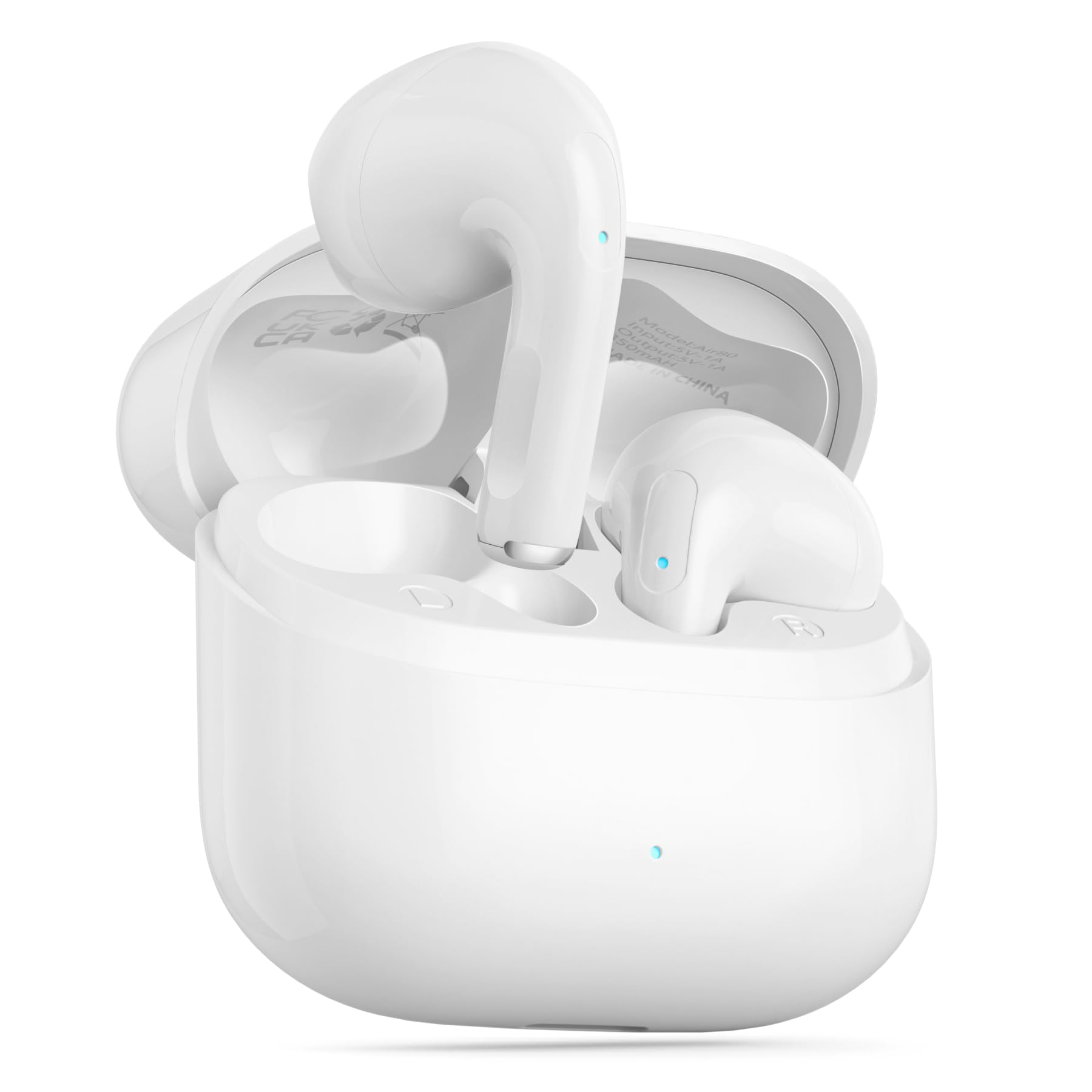 AsiceSound Wireless Bluetooth 5.3 Earbuds with Hi-Fi Stereo Sound, IP7 Waterproof Headphones, Touch Control & 46H Playtime - Perfect for Gym, Running, Travel & Work