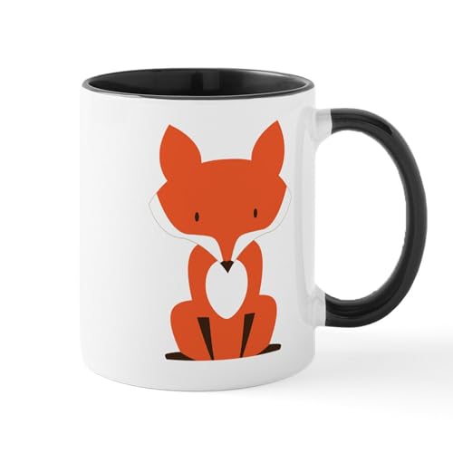 White/Black Inside - Fox Mugs
