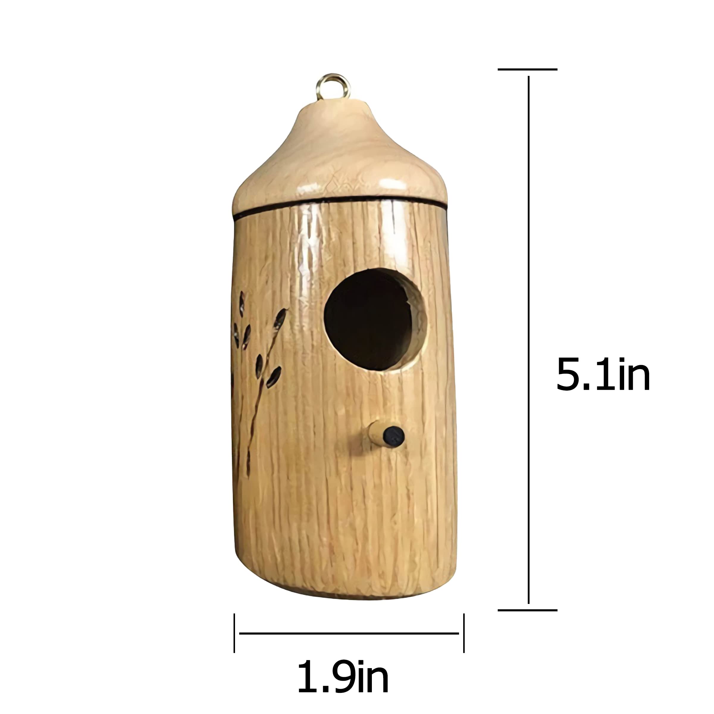 2022 New Hummingbird House - Handmade Wooden Bird House Pendant for Wren, Swallow & Sparrow Nesting - Outdoor Garden Decoration (1 Piece) - Perfect for Backyard, Patio & Nature Lovers