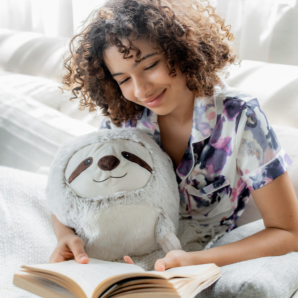 Supersized Sloth Warmies - Microwavable Heating Plush for Stress Relief & Comfort - Perfect for Kids, Adults & Gifts - Use for Anxiety Relief, Warmth & Cuddling
