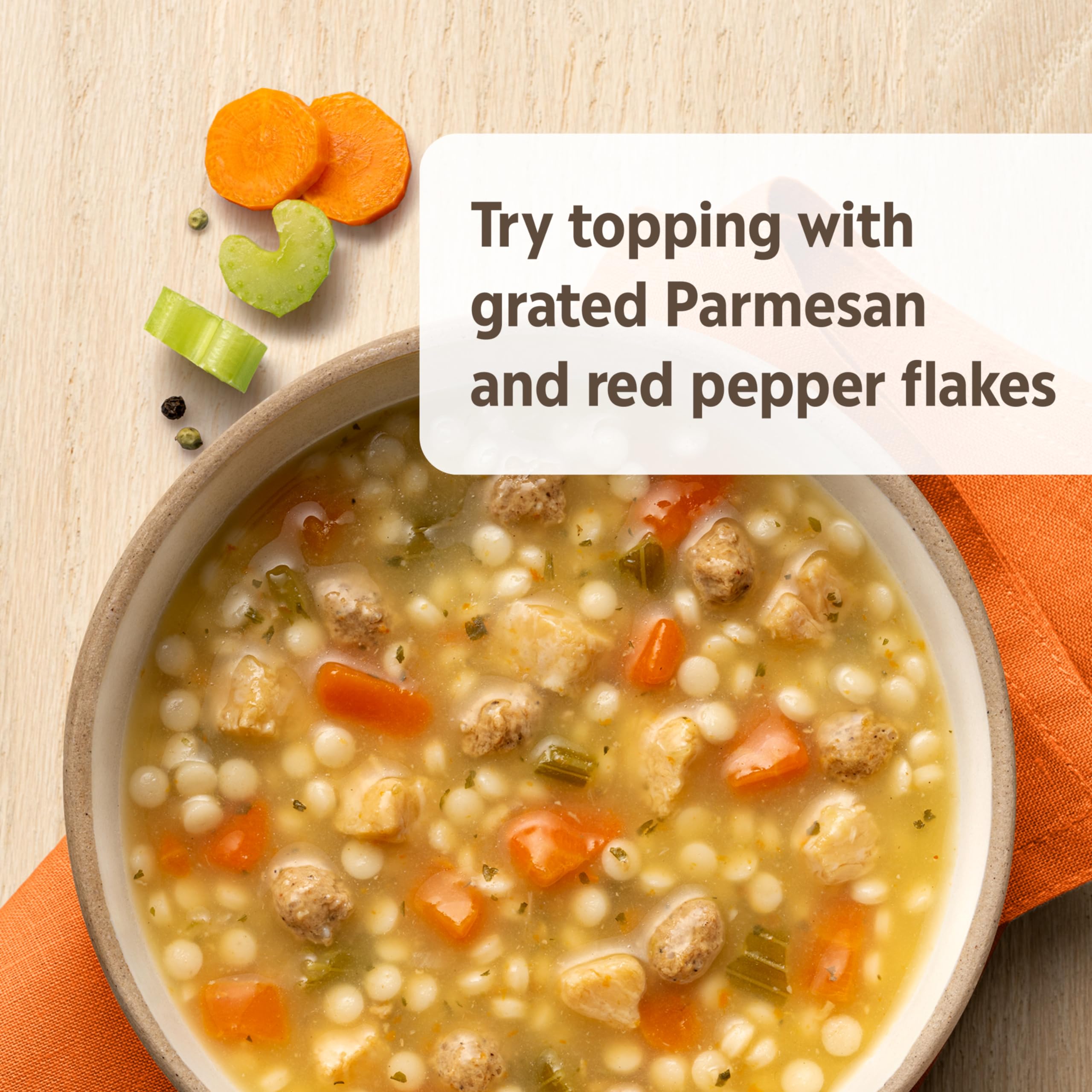 Campbell's Homestyle Italian-Style Chicken Soup with Turkey Meatballs - 16.1 oz Can - Quick & Easy Meal for Lunch, Dinner or On-the-Go