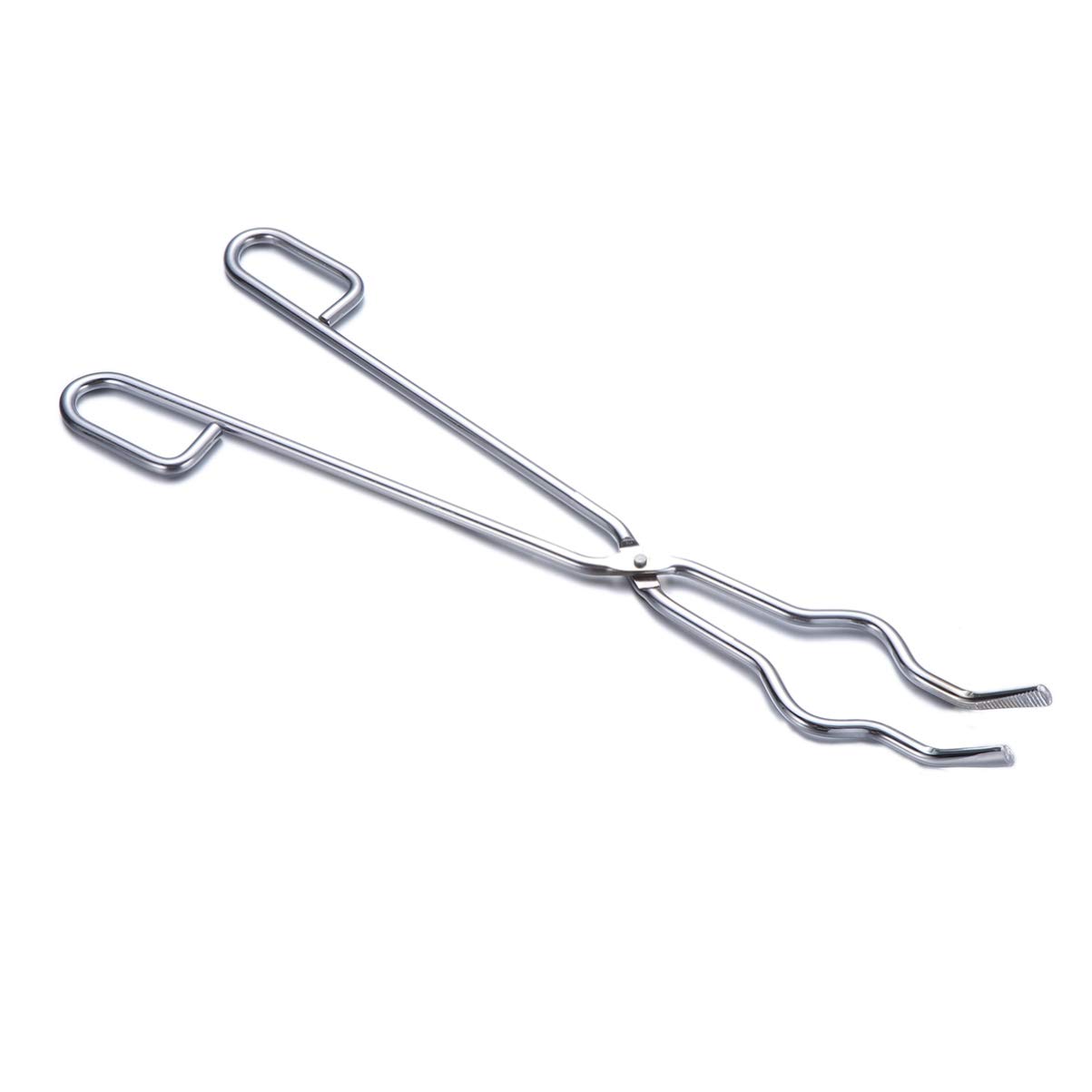 Laboratory Flask Tongs & Beaker Clamp Set - High Quality Flask Holder, Crucible Clamp for Chemistry Experiments, Science Class & Lab Research