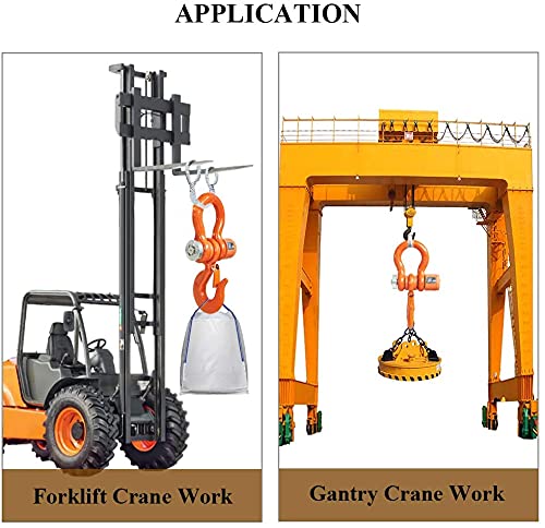 5T Wireless Crane Scale - Heavy Duty Digital Hanging Scale 11000lb/5000kg with Remote Control - Perfect for Construction, Shipping & Industrial Weighing