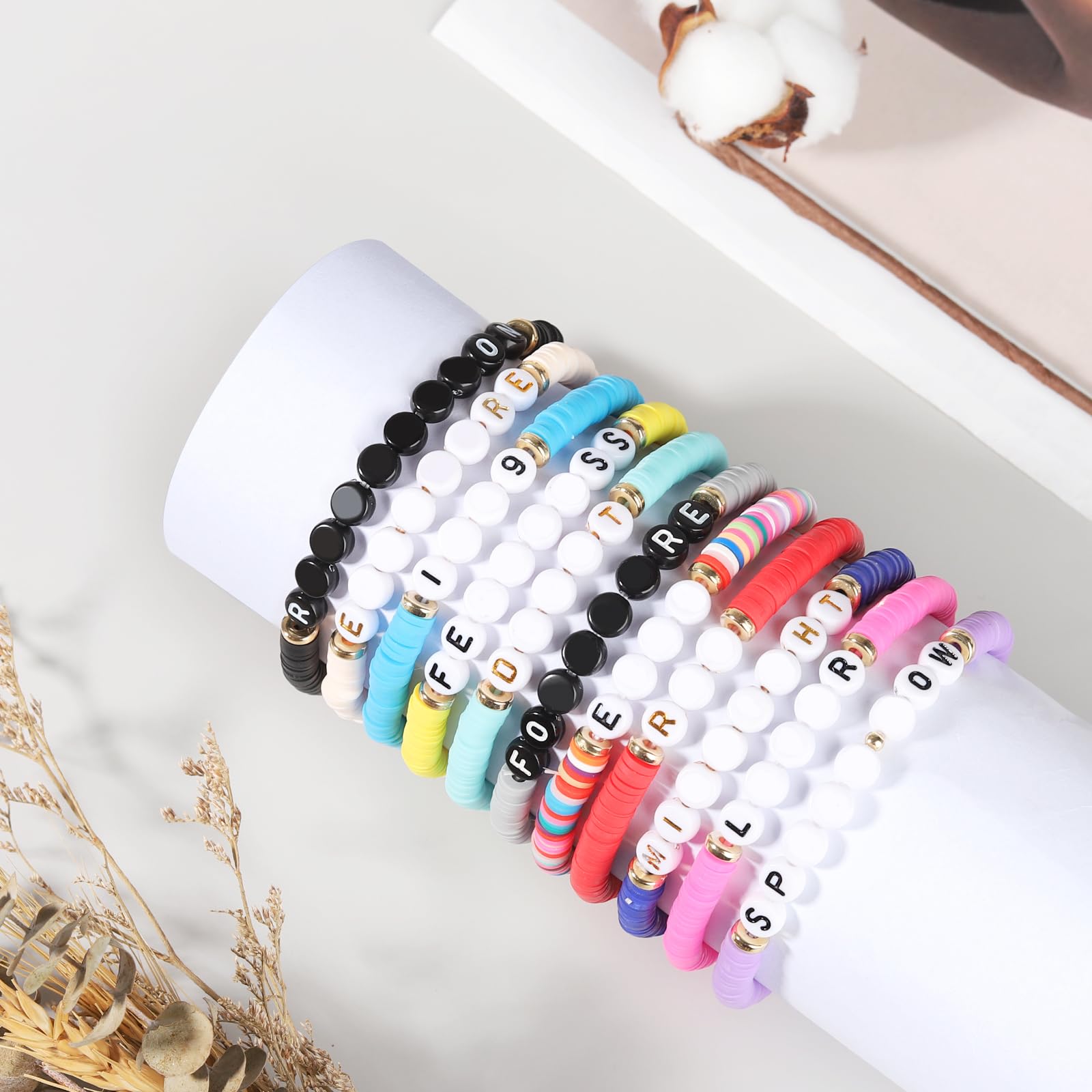 **Friendship Bracelets Set for Women & Girls - Eras Tour Inspired Bracelets with Lover, Fearless, Anti-Hero, 1989, Reputation Themes - Perfect for Concerts, Gifts & Taylor Swift Outfits**