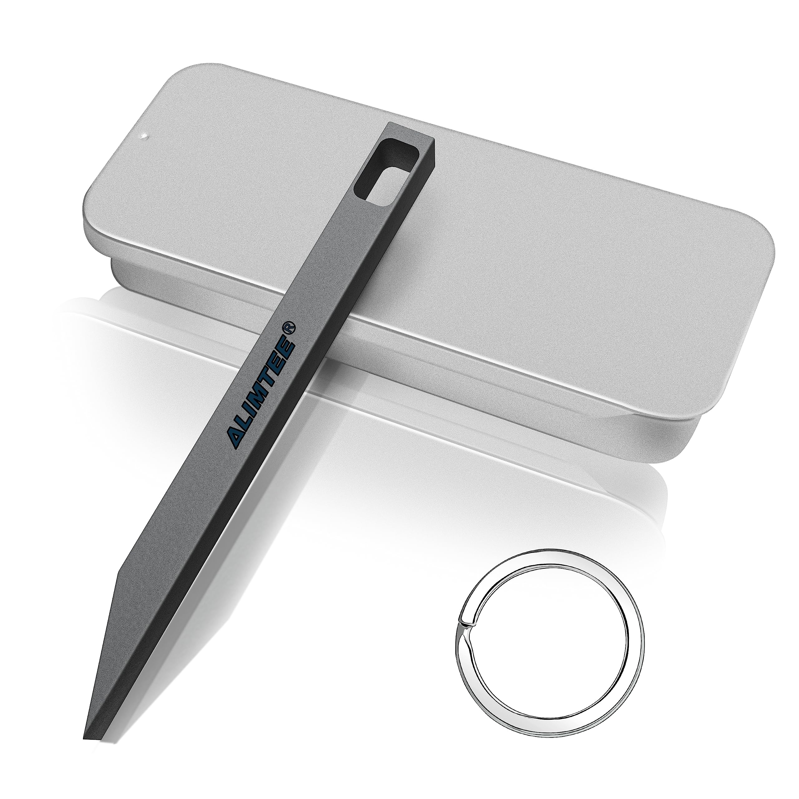 Mini Mighty Bar Titanium EDC Pry Bar with Keychain - Heavy Duty Pocket Multitool for Everyday Carry | Perfect for Camping, Survival Kits & DIY Projects
