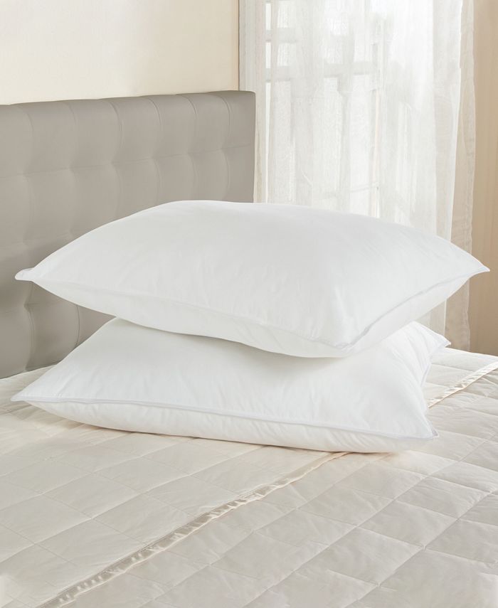 Premium 50/50 White Goose Down & Feather Luxury Pillow - Firm Support for Neck & Back Pain Relief - Perfect for Side Sleepers & Hotel-Style Comfort