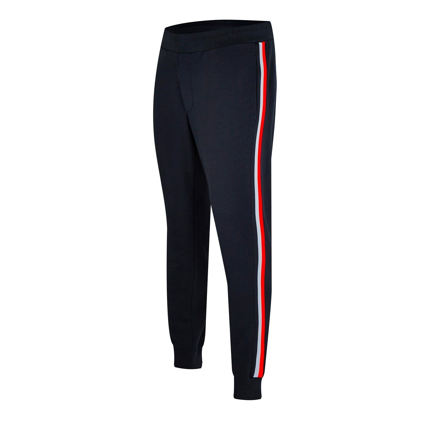 Moncler Navy Logo Sweatpants for Men - Premium Cotton Joggers with Embroidered Branding | Perfect for Casual Wear, Gym & Lounge