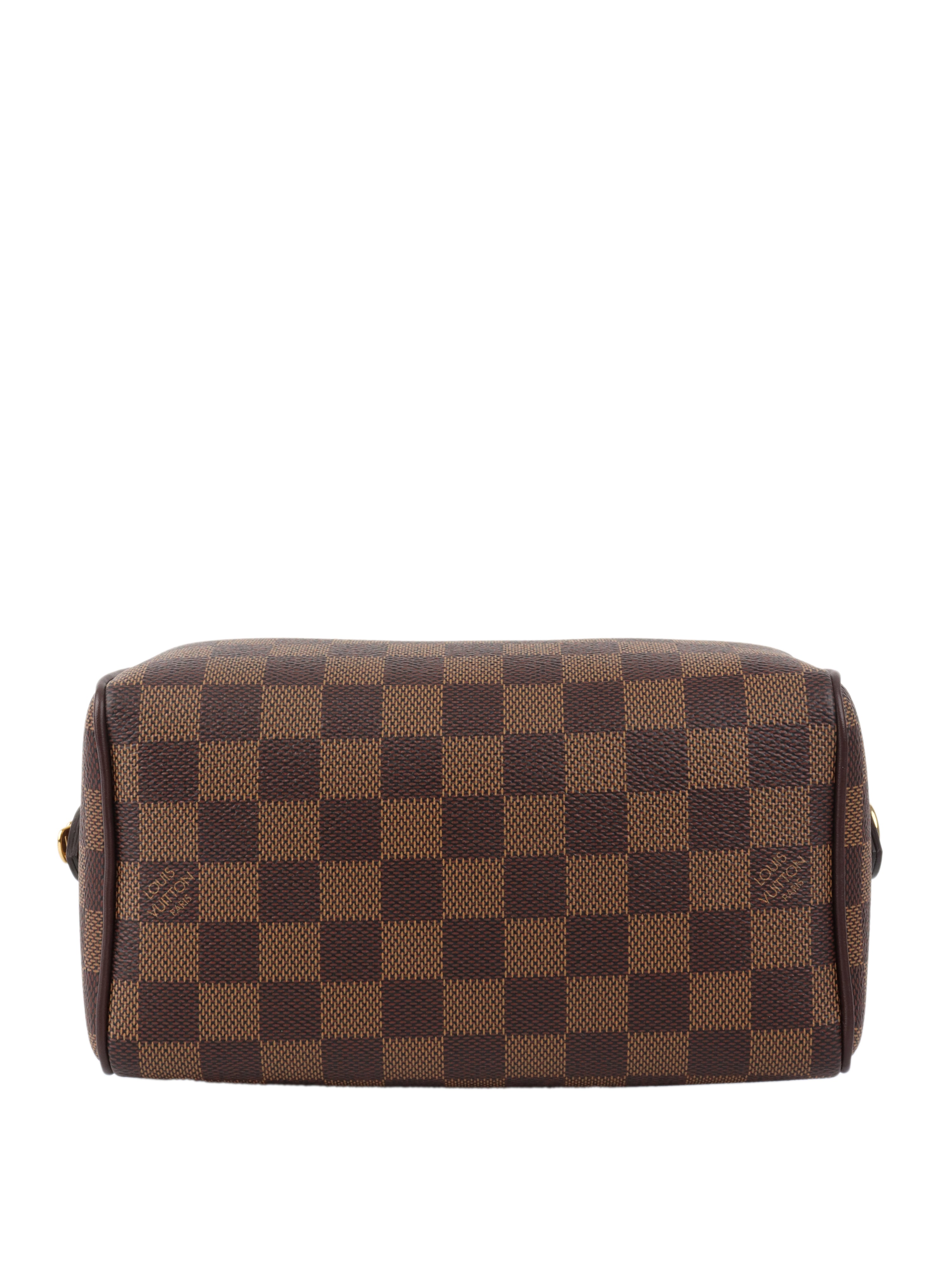 Louis Vuitton Damier Ebene Speedy 20 Bandouliere Crossbody Bag - Luxury Designer Handbag for Women, Perfect for Work, Travel & Everyday Use