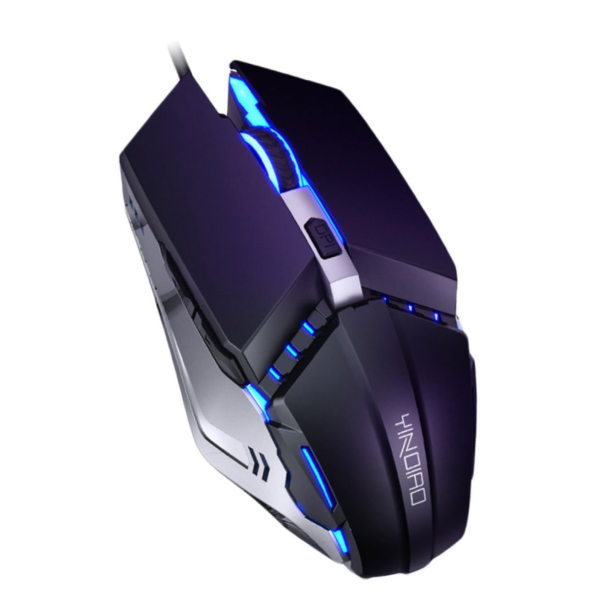 Homoyoyo 2-Pack USB Wired Silent Mouse - 6-Button Luminous Optical Mice for Laptop, PC, Office & Gaming - Ergonomic Computer Mouse for Work, Study & Home Use