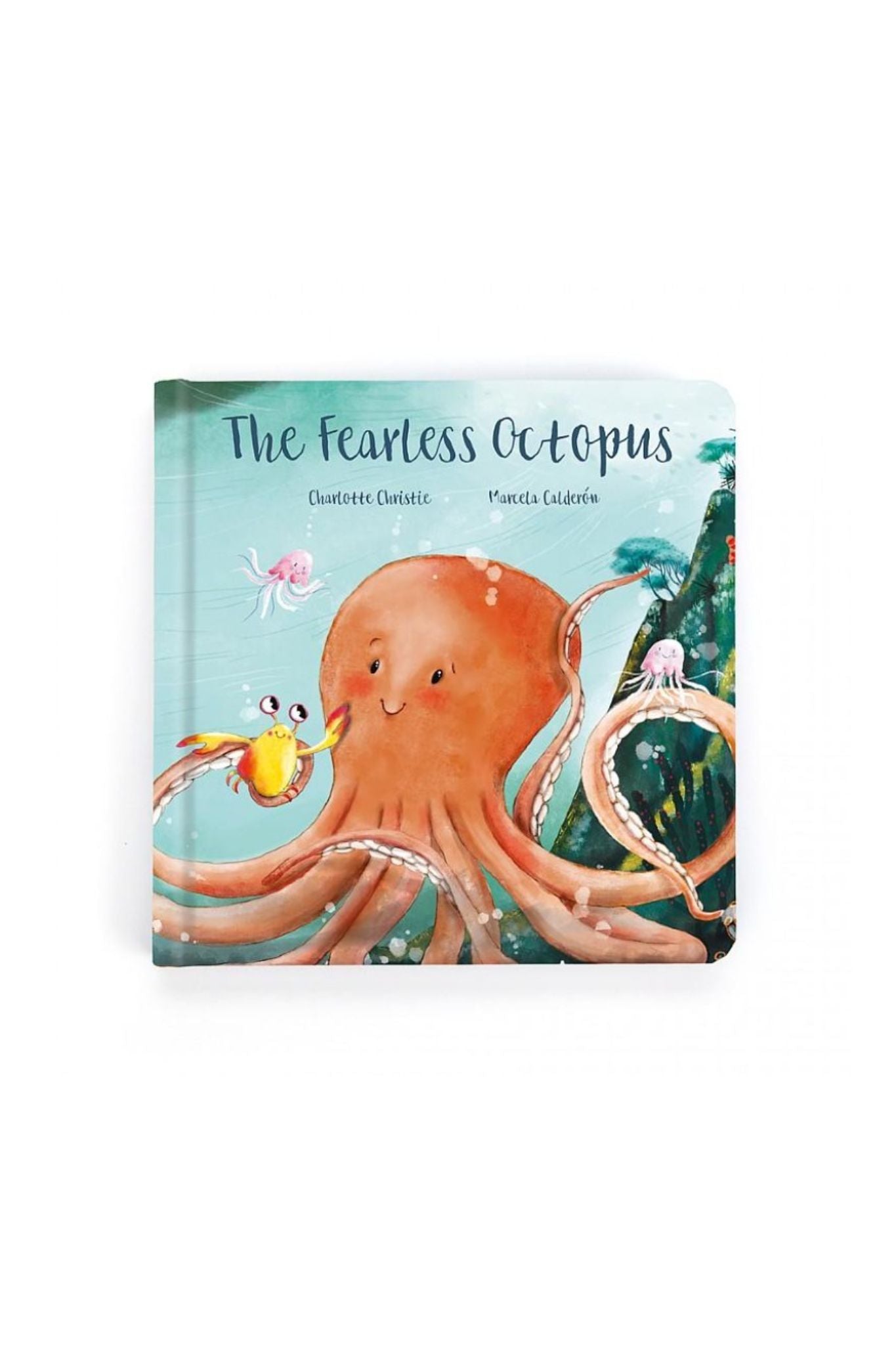 Jellycat Fearless Octopus Plush Book - Soft & Cuddly Stuffed Animal Toy for Kids, Babies & Toddlers | Perfect for Storytime, Nursery Decor & Sensory Play