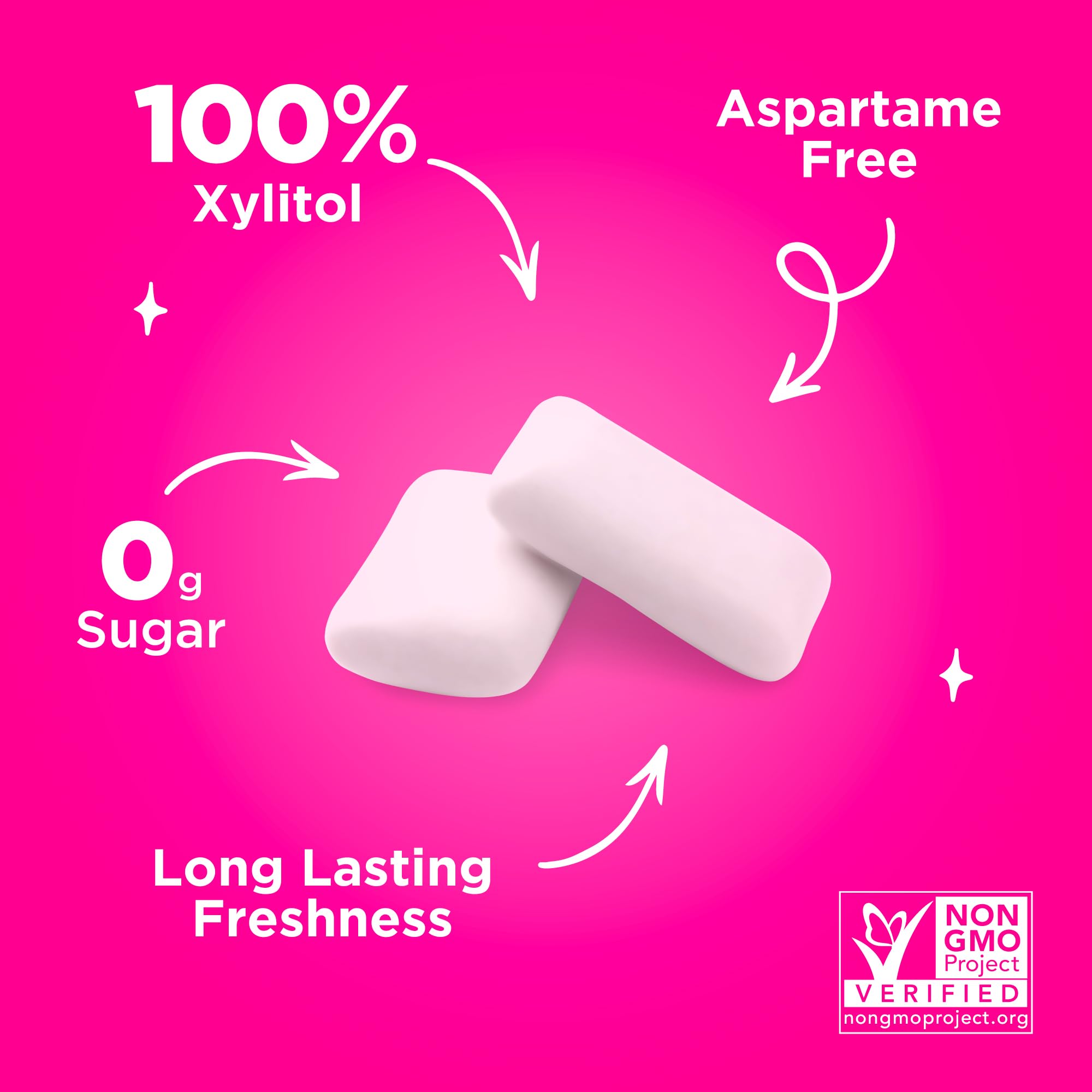 **PUR Gum Aspartame Free Chewing Gum - 100% Xylitol, Natural Flavors, Variety Pack (9 Pieces, Pack of 8) - Fresh Breath for Workouts, Travel & Daily Use**