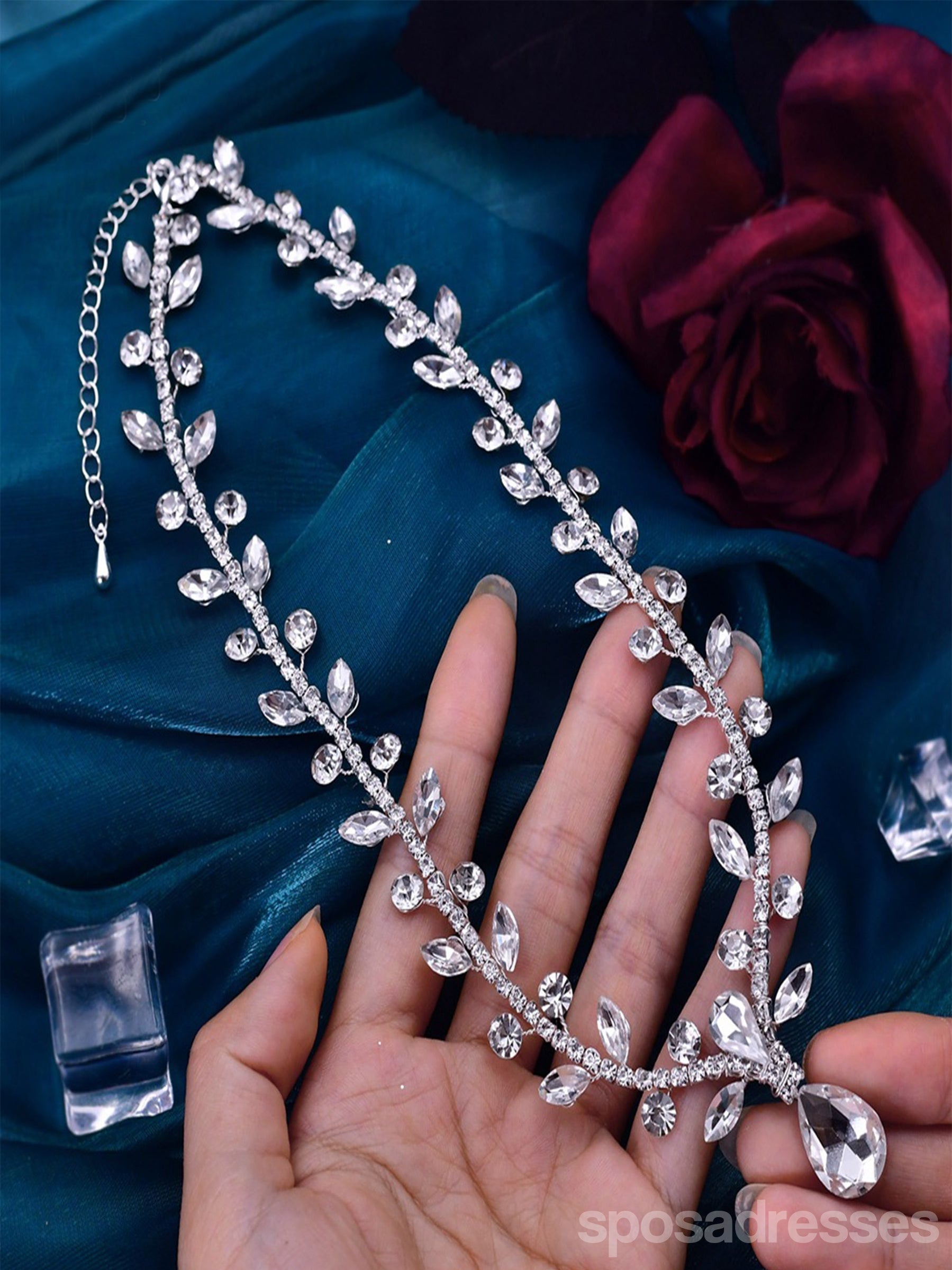 Elegant Beaded Luxury Necklace for Women - Wedding, Prom, Party Jewelry Accessory | Perfect for Bridal, Formal Events & Special Occasions