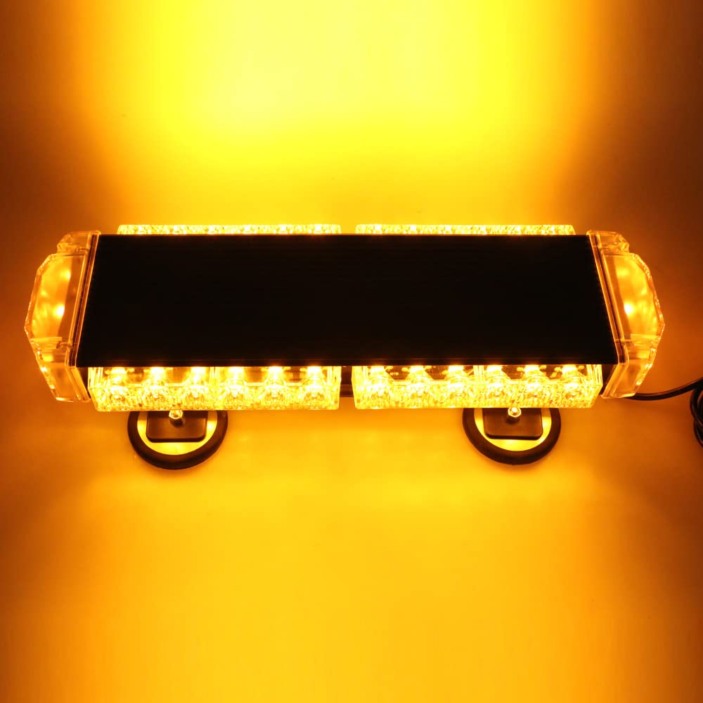 Magnetic LED Strobe Light Bar - High Visibility Emergency Warning Lights for Work Trucks & Vehicles | Perfect for Roadside Safety, Construction Zones & Emergency Scenarios