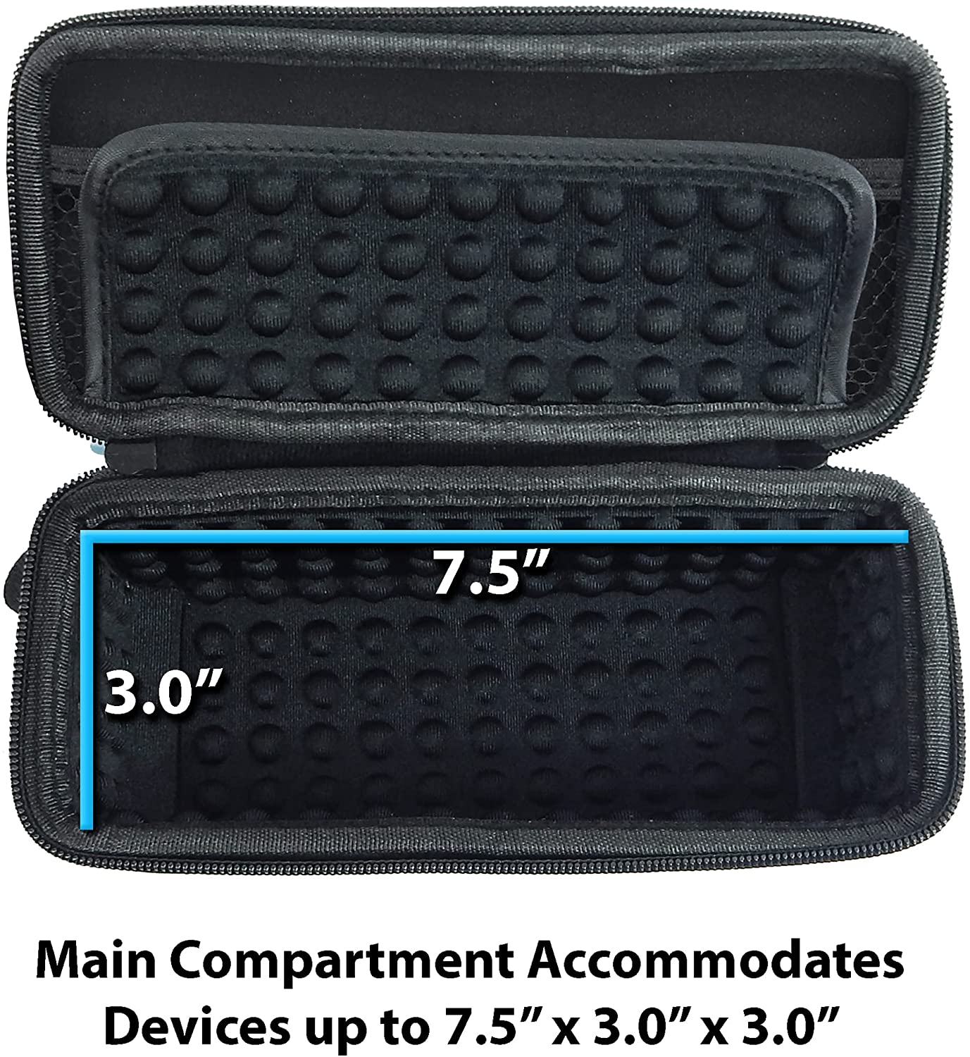 CASEMATIX Durable Hard Protective Case for Sonos Roam Portable Smart Speaker - Shockproof Bluetooth Speaker Cover with Wrist Strap (Black) - Perfect for Travel, Outdoor Adventures & Home Use
