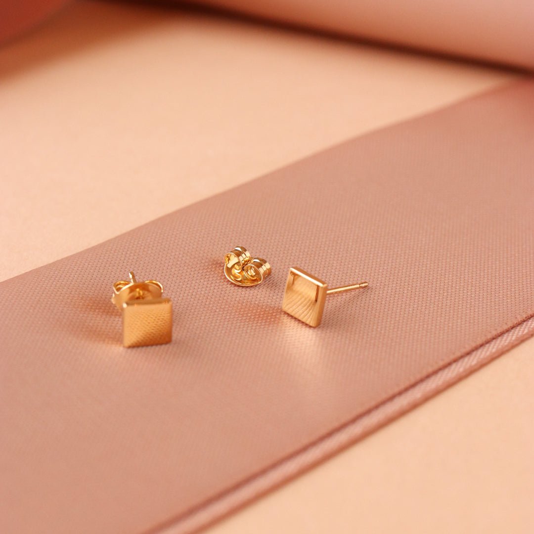 Tiny Poise Diamond Stud Earrings in 14K Gold - Elegant & Dainty Jewelry for Women, Perfect for Weddings, Parties & Everyday Wear