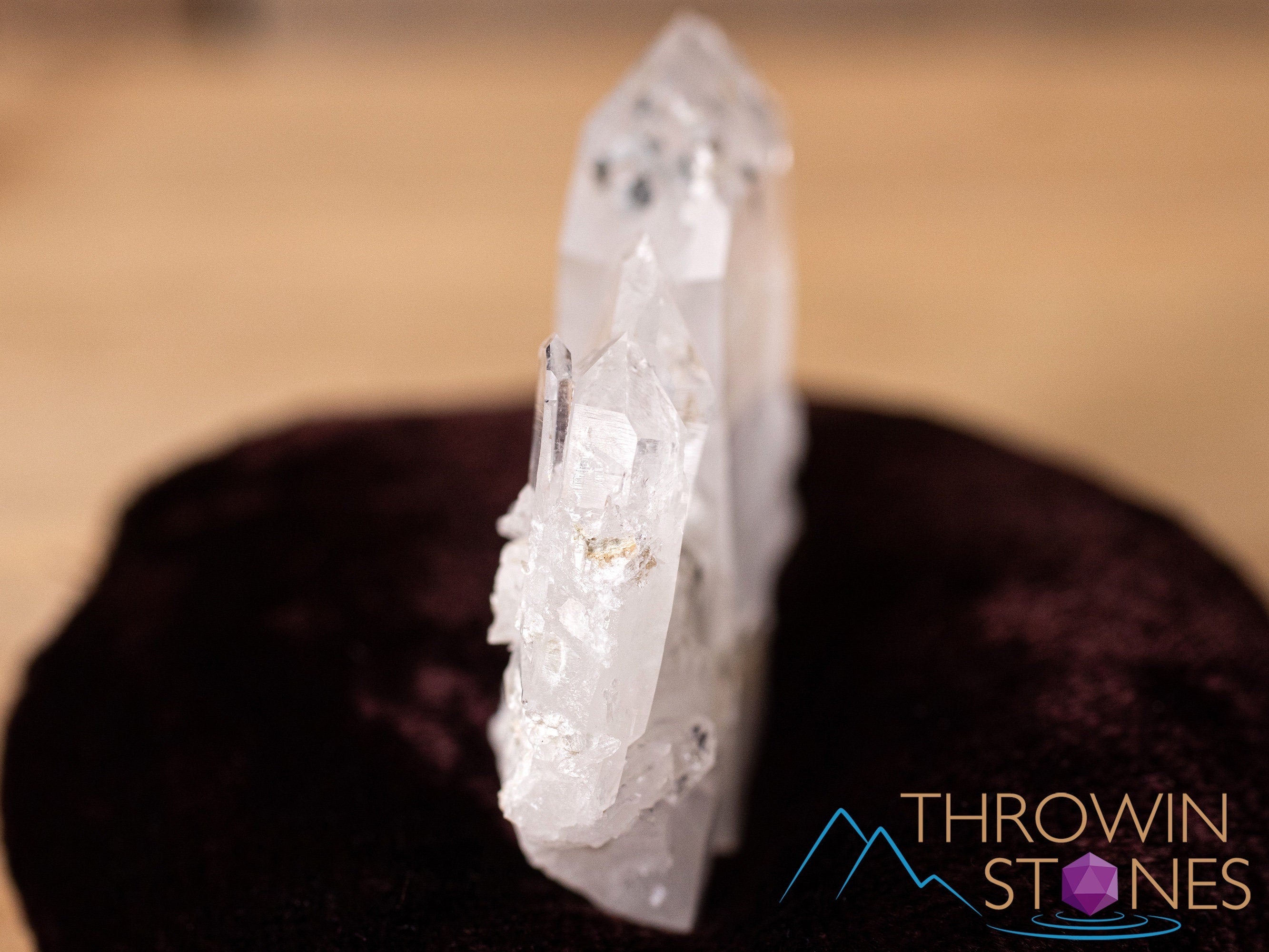 Natural Cookeite in Clear Quartz Raw Crystal - Healing Stone, Housewarming Gift & Home Decor | Perfect for Meditation, Reiki, and Spiritual Healing