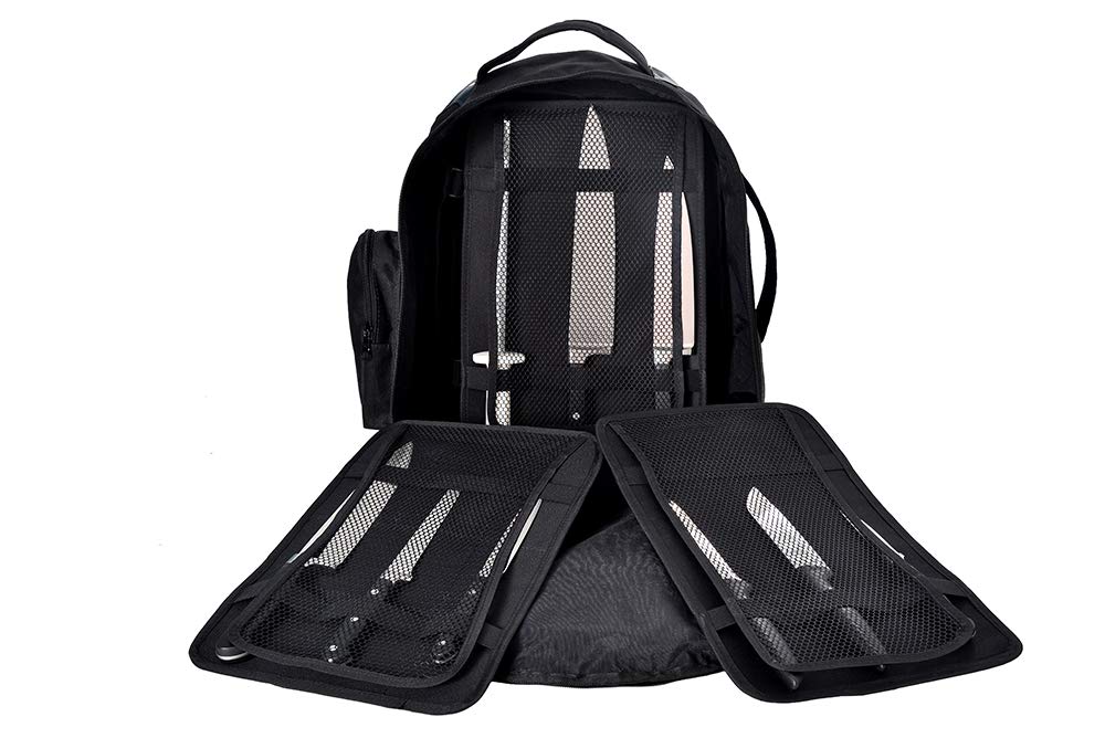 Professional Chef Knife Backpack – Heavy Duty Culinary Chef Bag with 30 Knife Storage – Perfect for Cooking Classes, Restaurant Work & Outdoor Catering