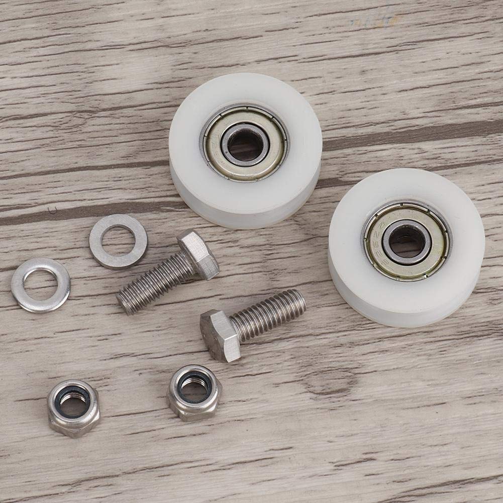 03 Greenhouse Door Wheels - 30mm Diameter Heavy Duty Plastic Rollers for Smooth Sliding Doors | Durable Replacement Wheels for Greenhouses, Storage Rooms & Sheds | Perfect for DIY Greenhouse Maintenance & Door Repair