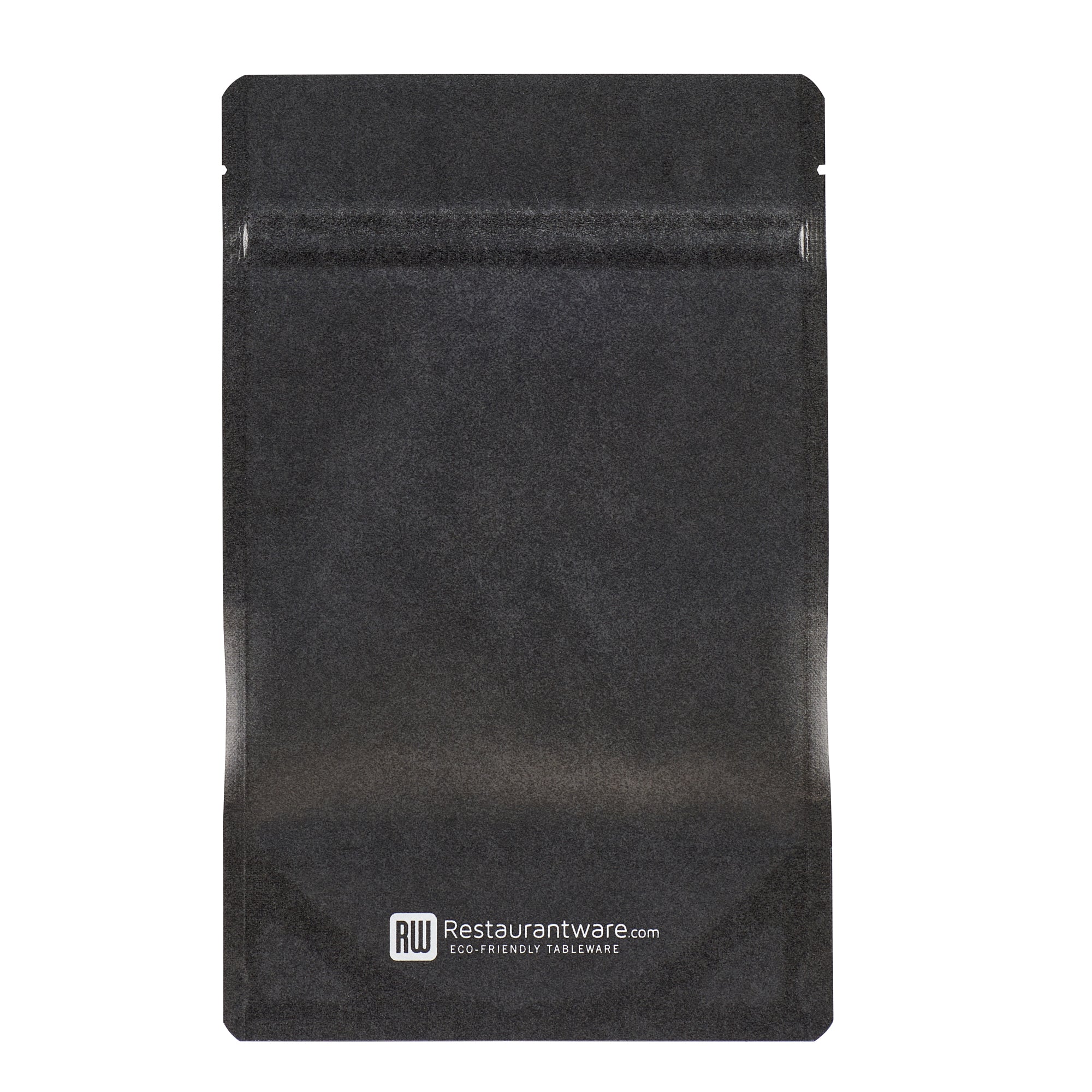 Black Plastic Medium Window Bags - Heat Sealable 8 x 5 x 1.75 Inches - Pack of 100 for Food Packaging, Retail Display & Storage | Durable Resealable Bags for Bakery, Candy, Crafts & Small Items
