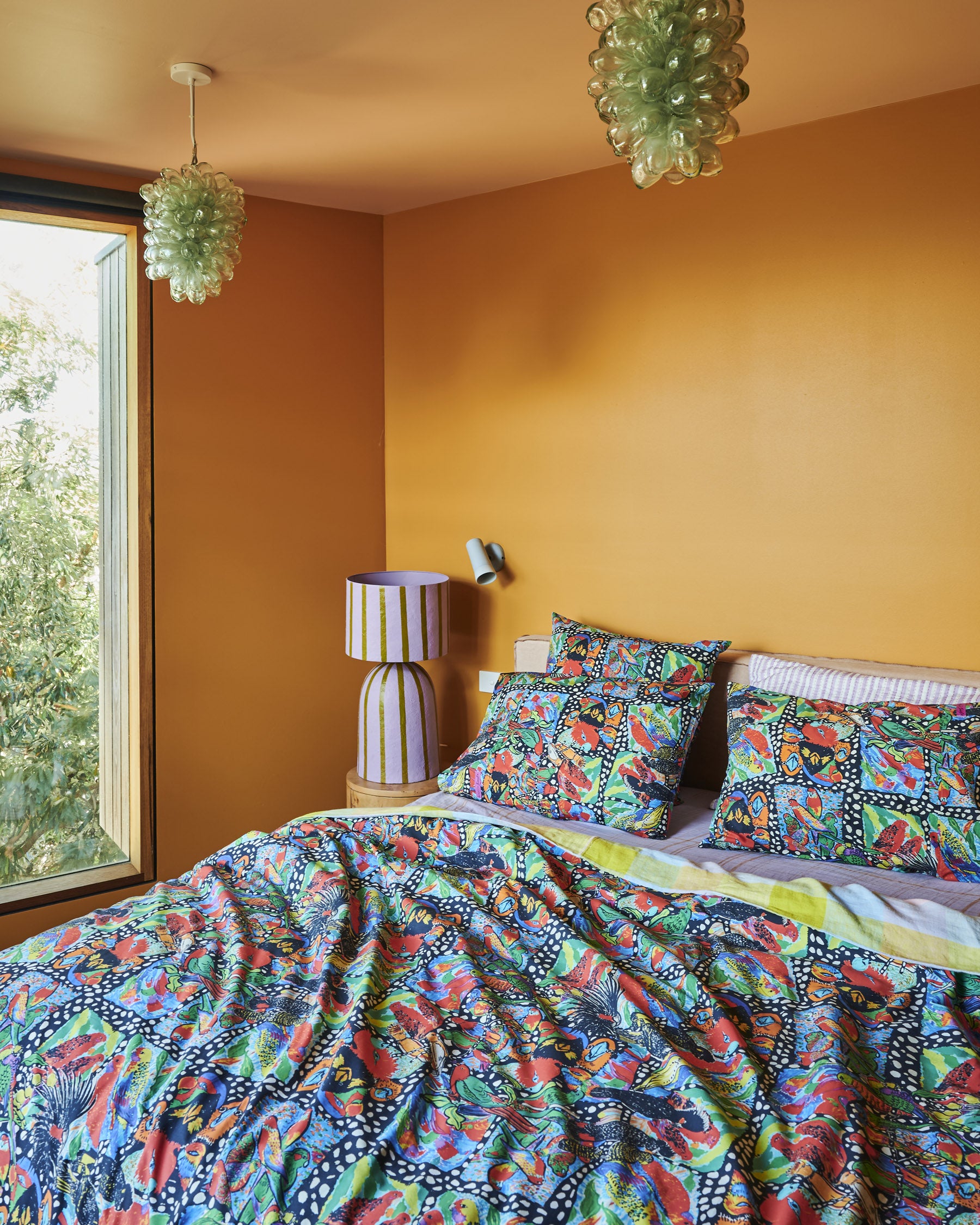 Kip&Co x Jenny Kee Parrots & Cockatoos Organic Cotton Pillowcase Set - Soft & Hypoallergenic Bedding for Kids & Adults - Perfect for Nursery, Guest Room & Bohemian Home Decor