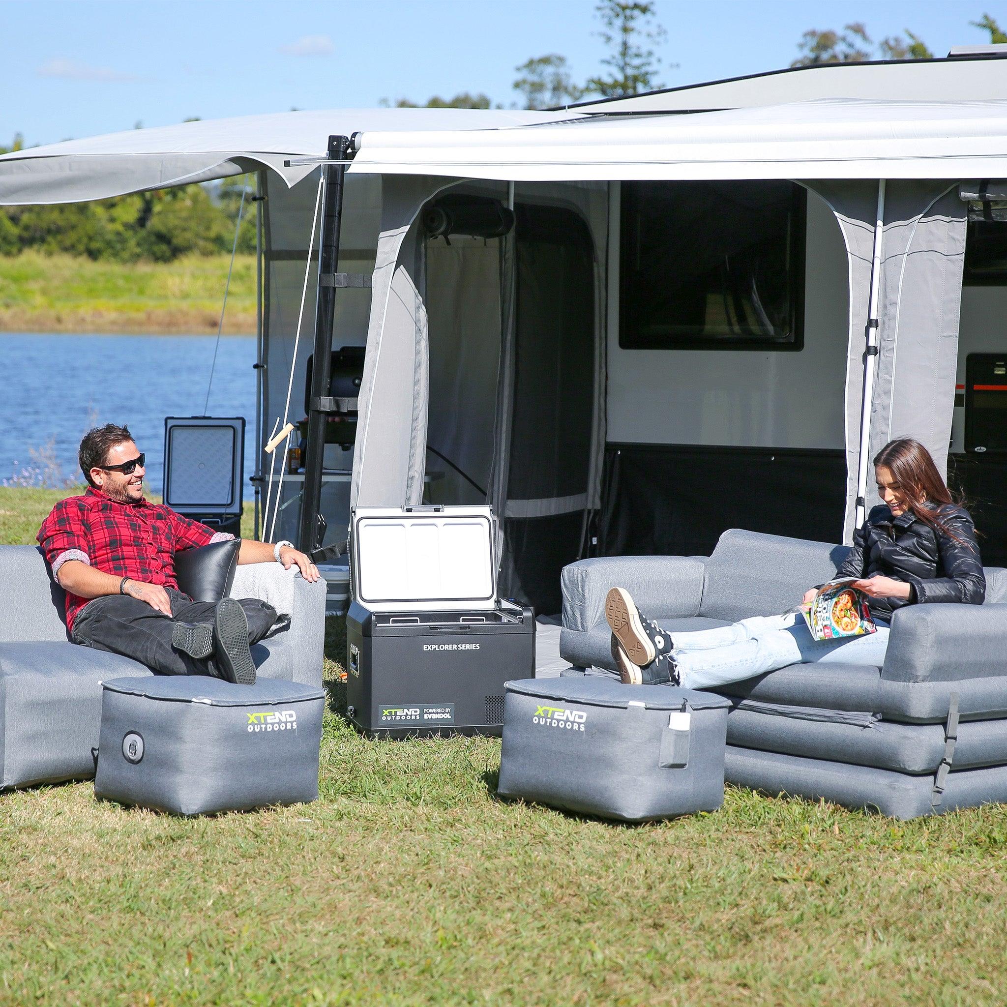 Inflatable Sofa Bed - Portable, Comfortable & Space-Saving for Camping, Travel & Small Apartments | Quick Setup & Easy Storage