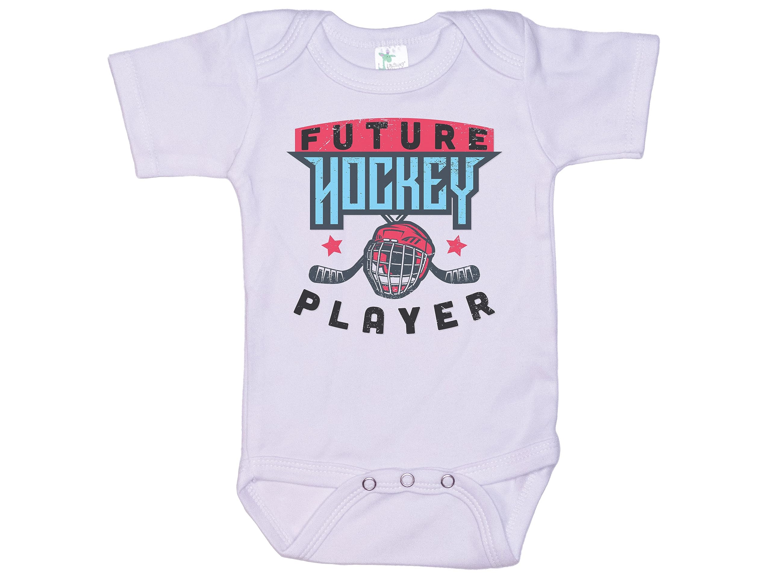 Ebenezer Fire Sports Baby Onesie - Future Hockey Player Bodysuit for Pregnancy Announcement & Newborn Gifts | Soft Cotton Infant Romper for Hockey Fans & Sports-Themed Baby Showers